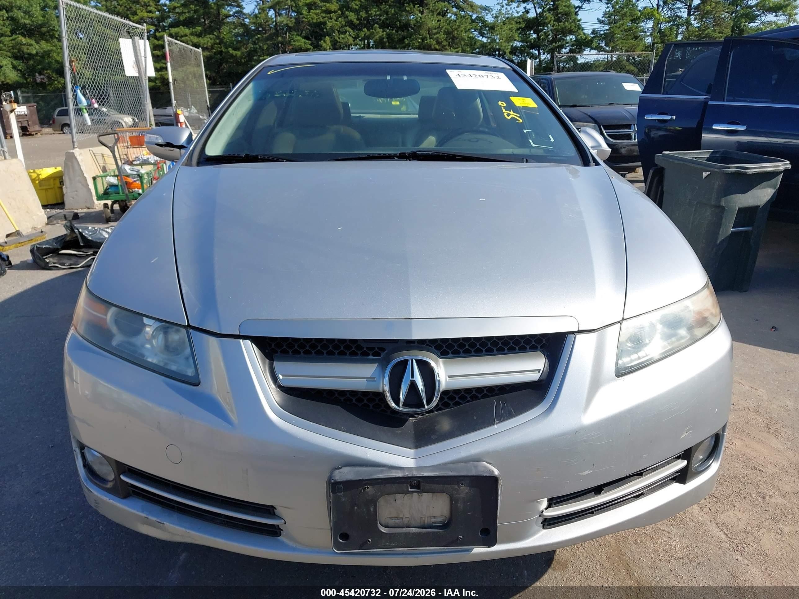 2007 Acura Tl 3.2 Silver vin: 19UUA66217A041267