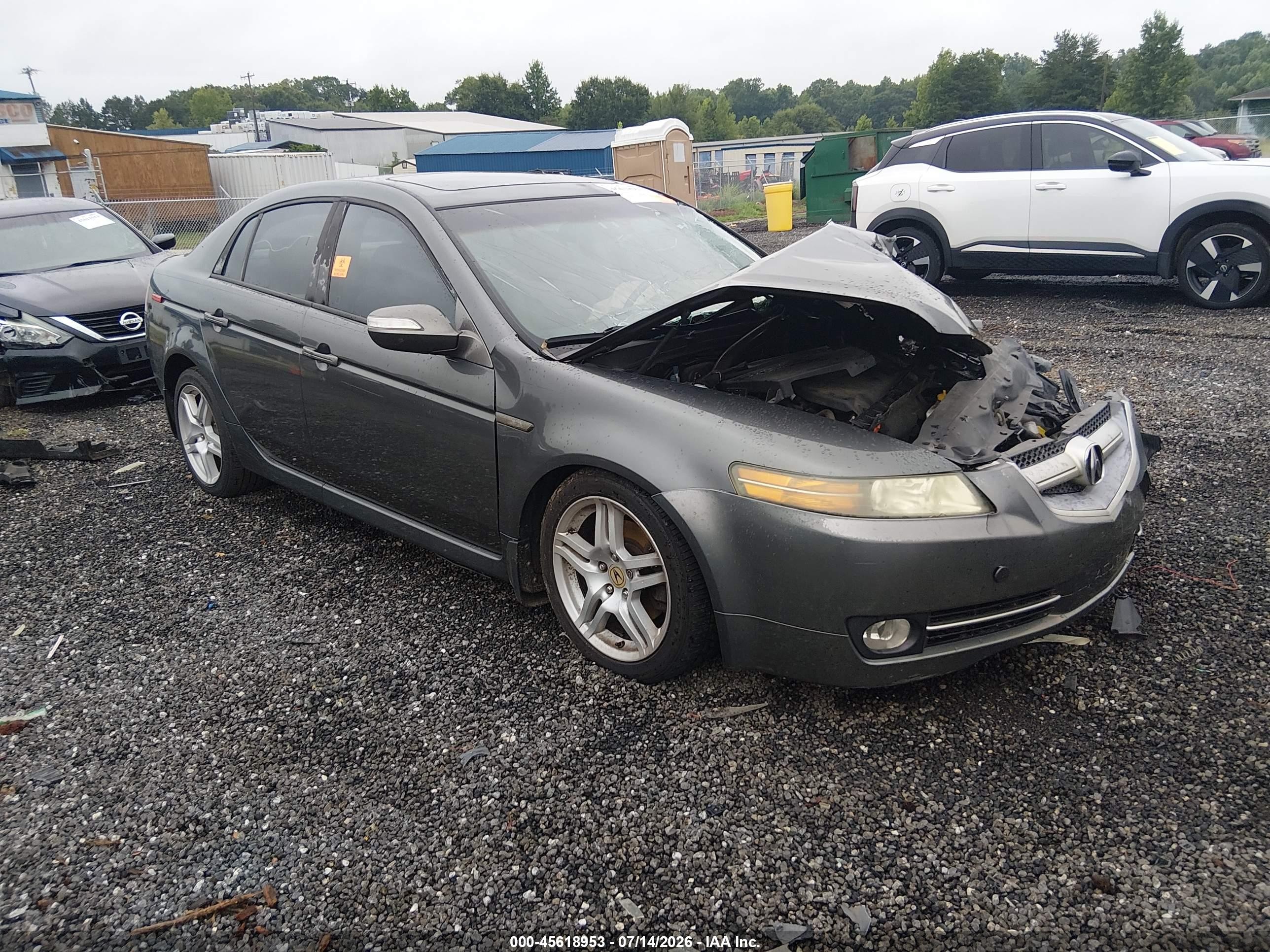 2008 Acura Tl 3.2 Gray vin: 19UUA66218A001949