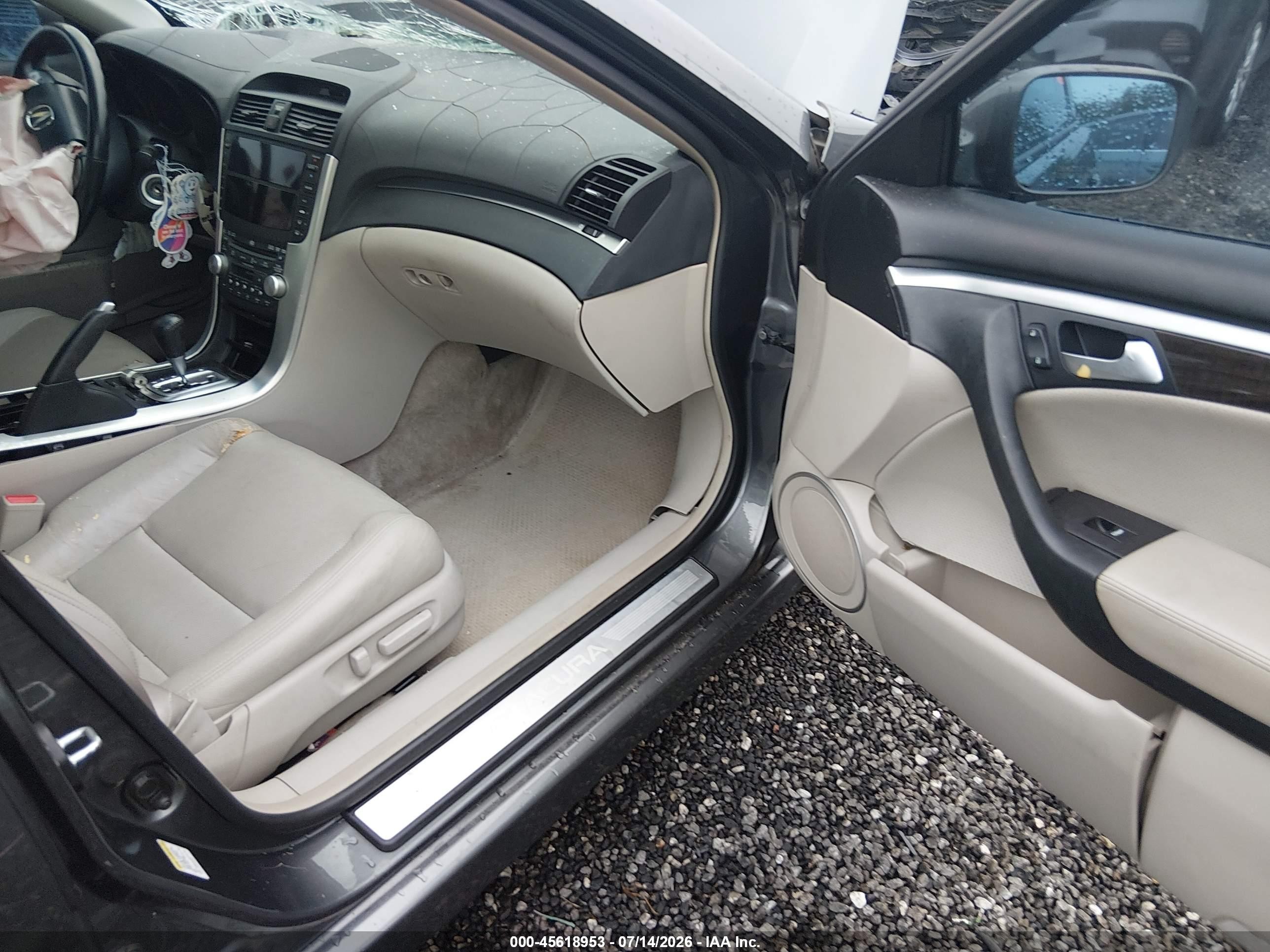 2008 Acura Tl 3.2 Gray vin: 19UUA66218A001949