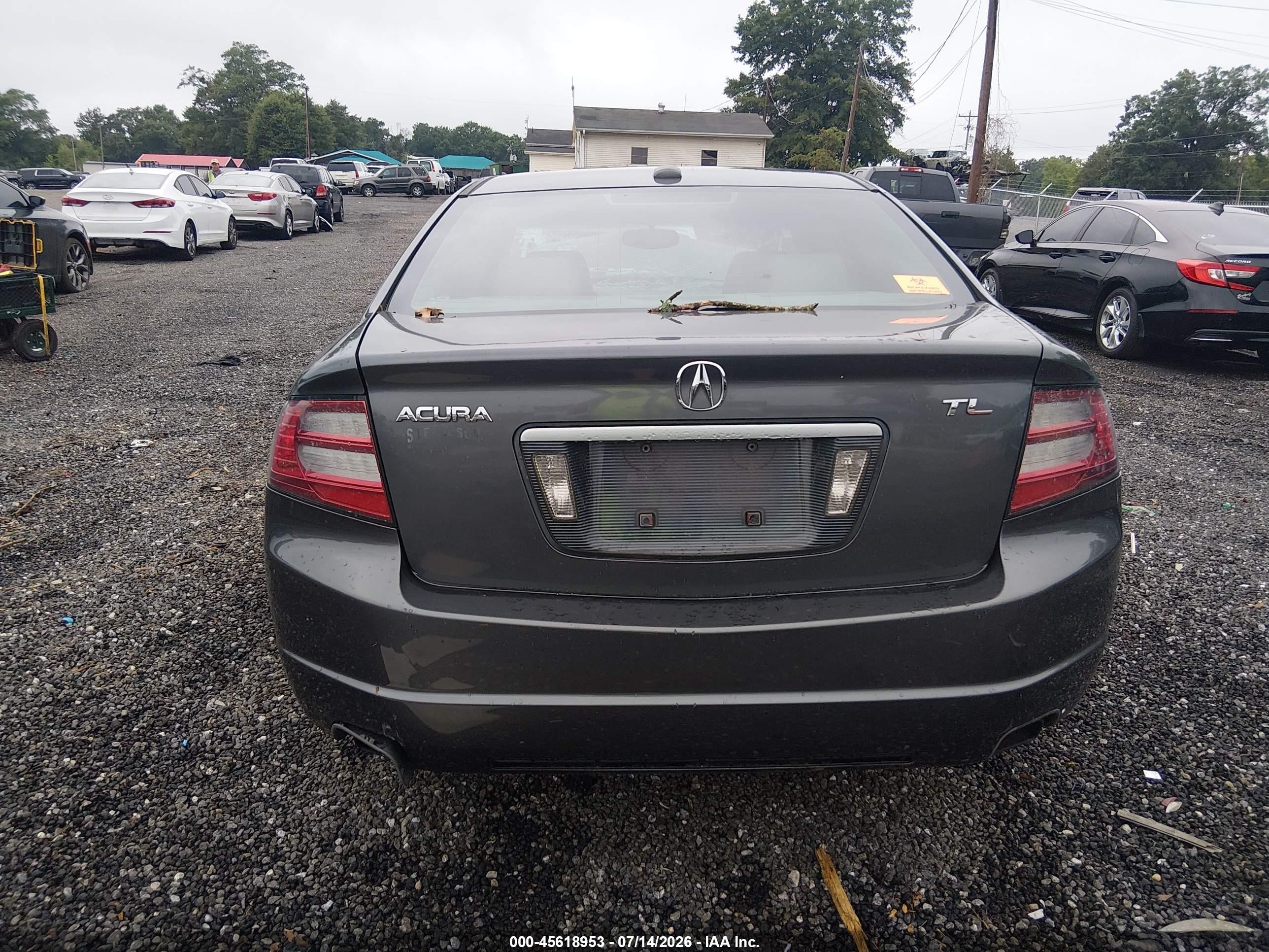 2008 Acura Tl 3.2 Gray vin: 19UUA66218A001949