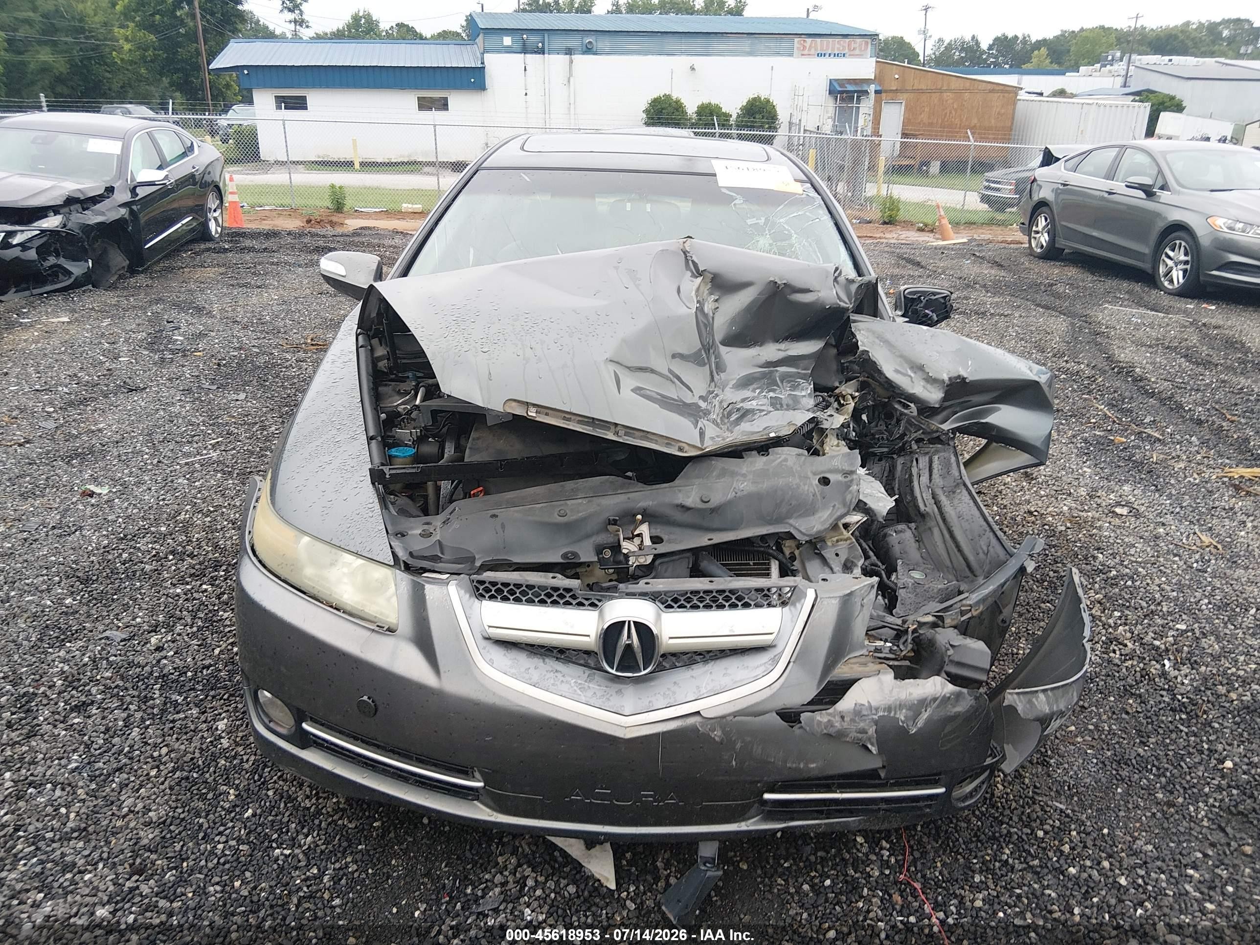 2008 Acura Tl 3.2 Gray vin: 19UUA66218A001949