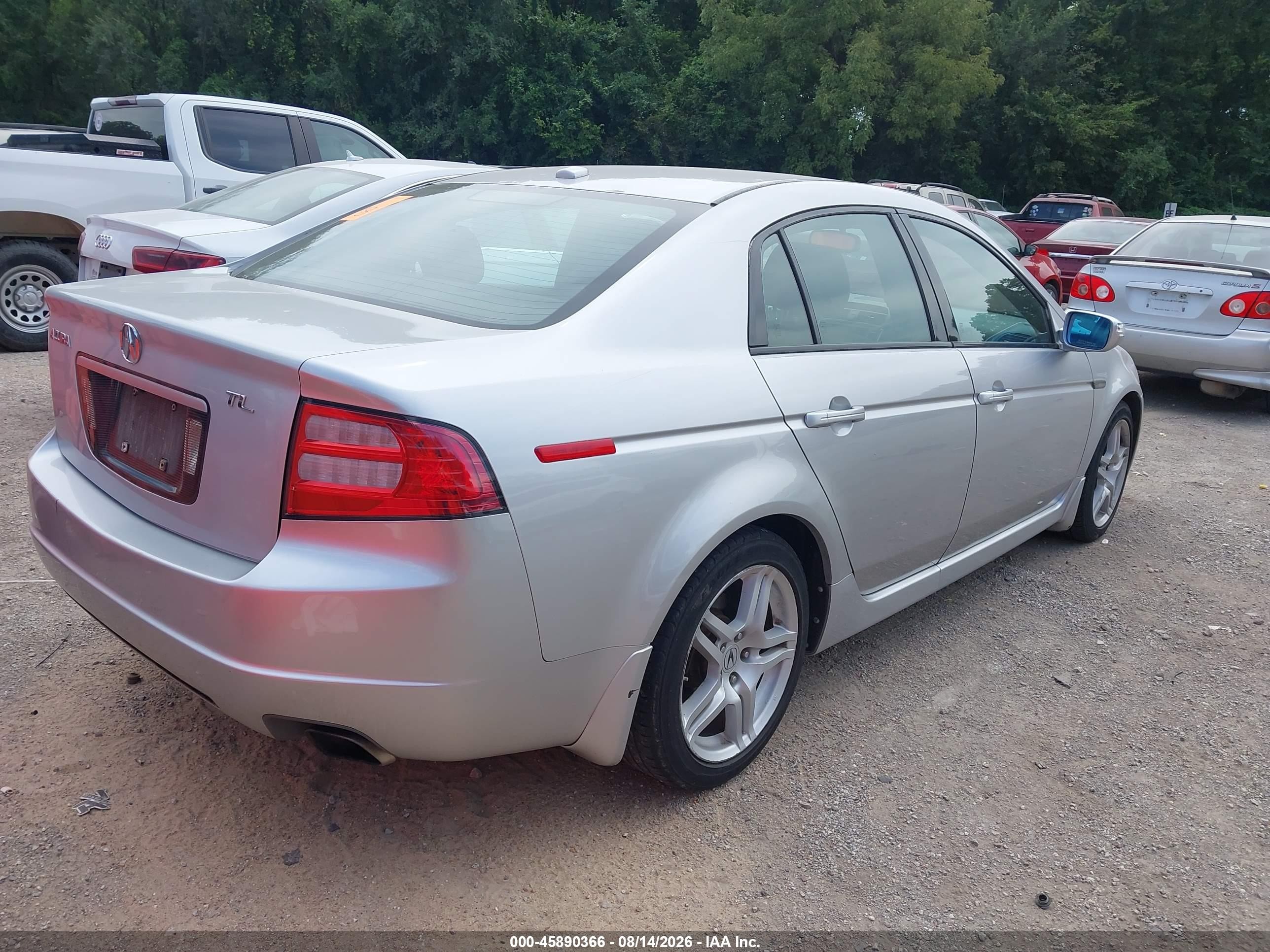 2008 Acura Tl 3.2 Silver vin: 19UUA66218A004821