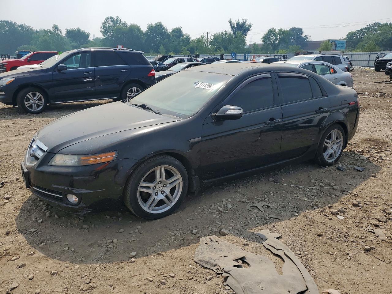 2008 Acura Tl Черный vin: 19UUA66218A009551