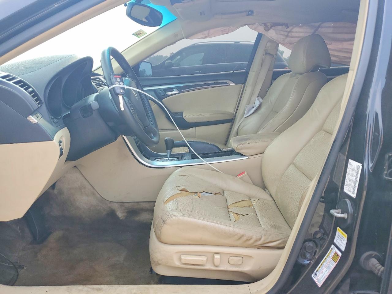 2008 Acura Tl Черный vin: 19UUA66218A009551