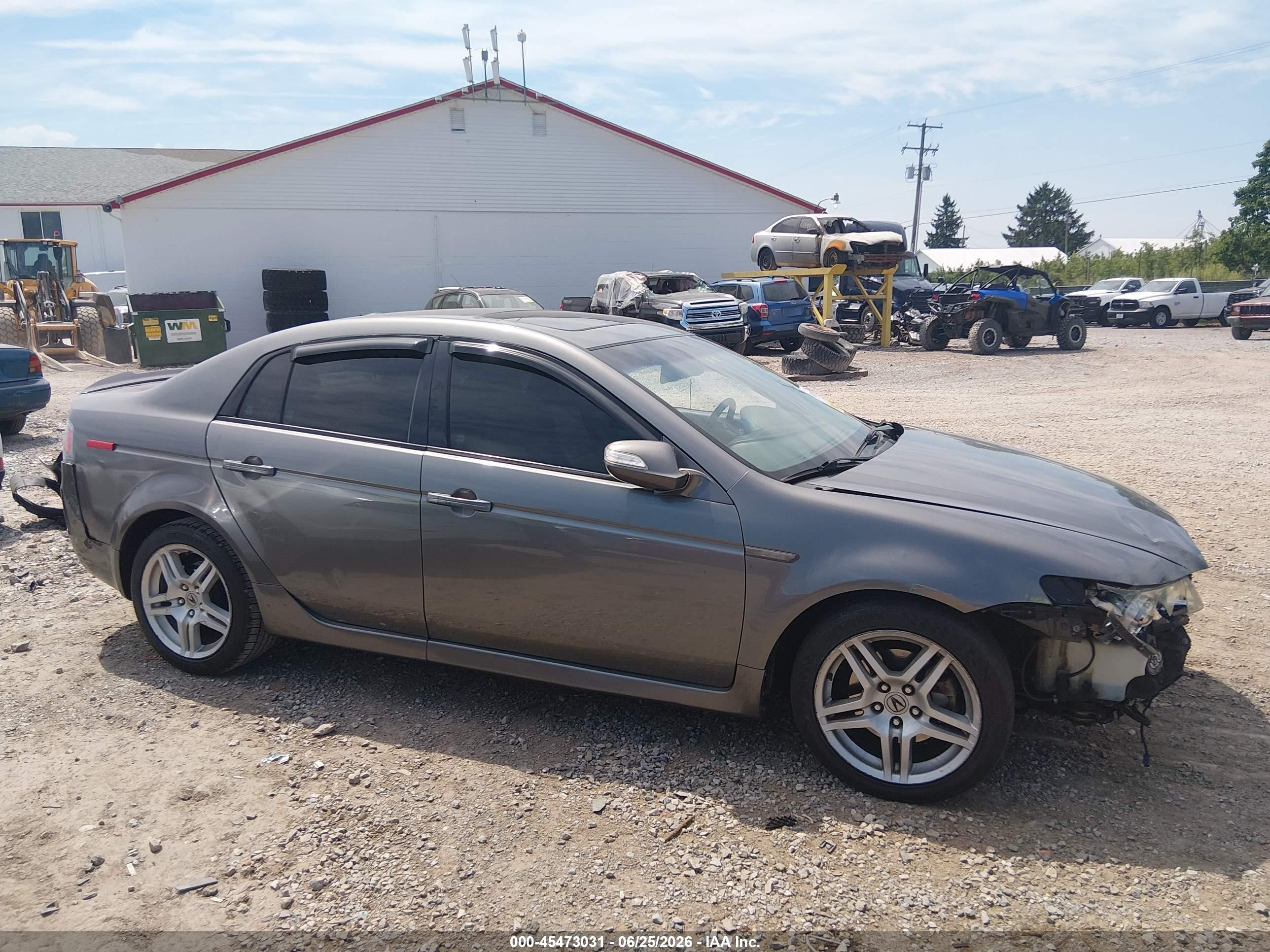2008 Acura Tl 3.2 Gray vin: 19UUA66218A044073