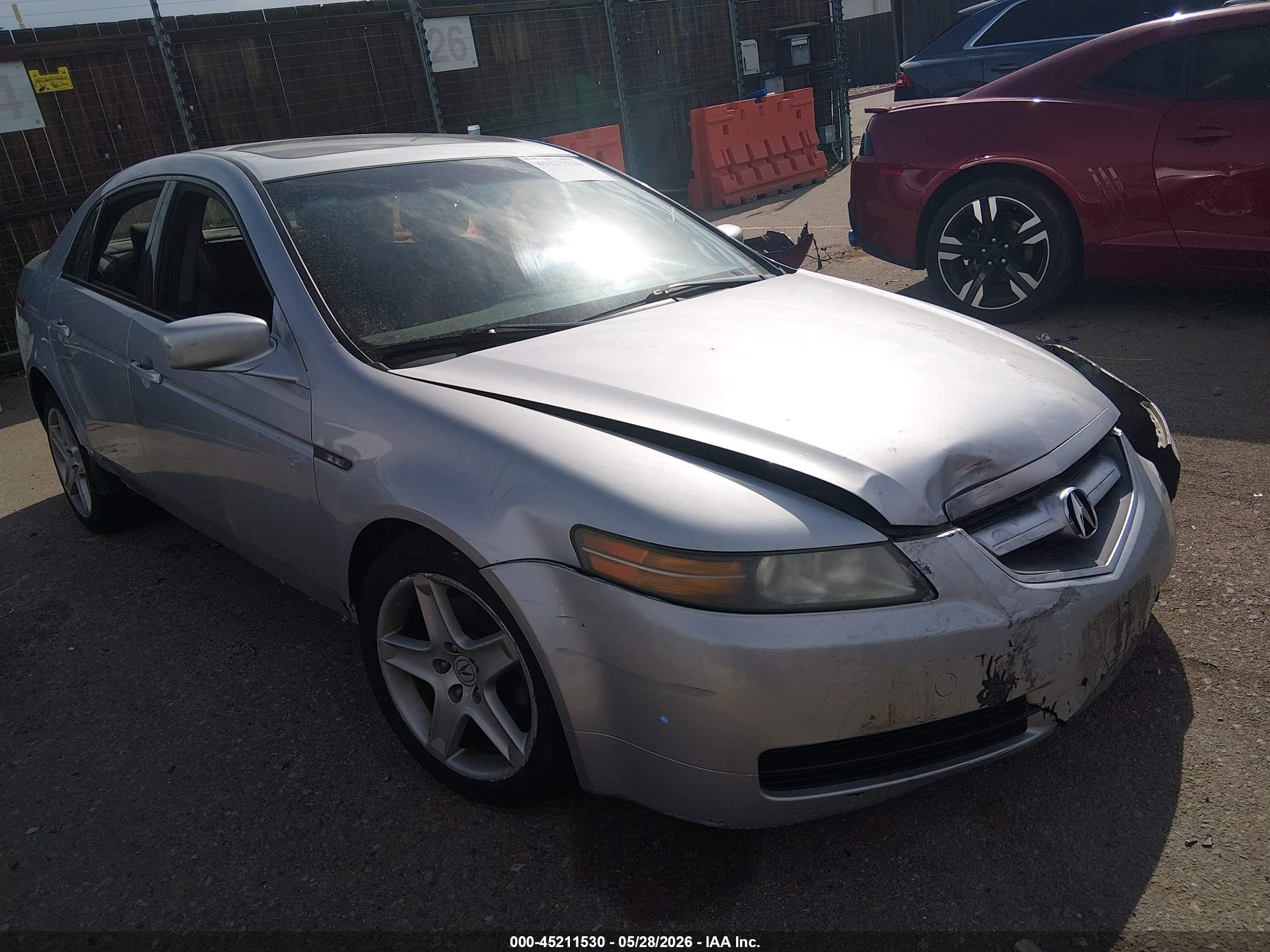 2004 Acura Tl   Gray vin: 19UUA66224A018043