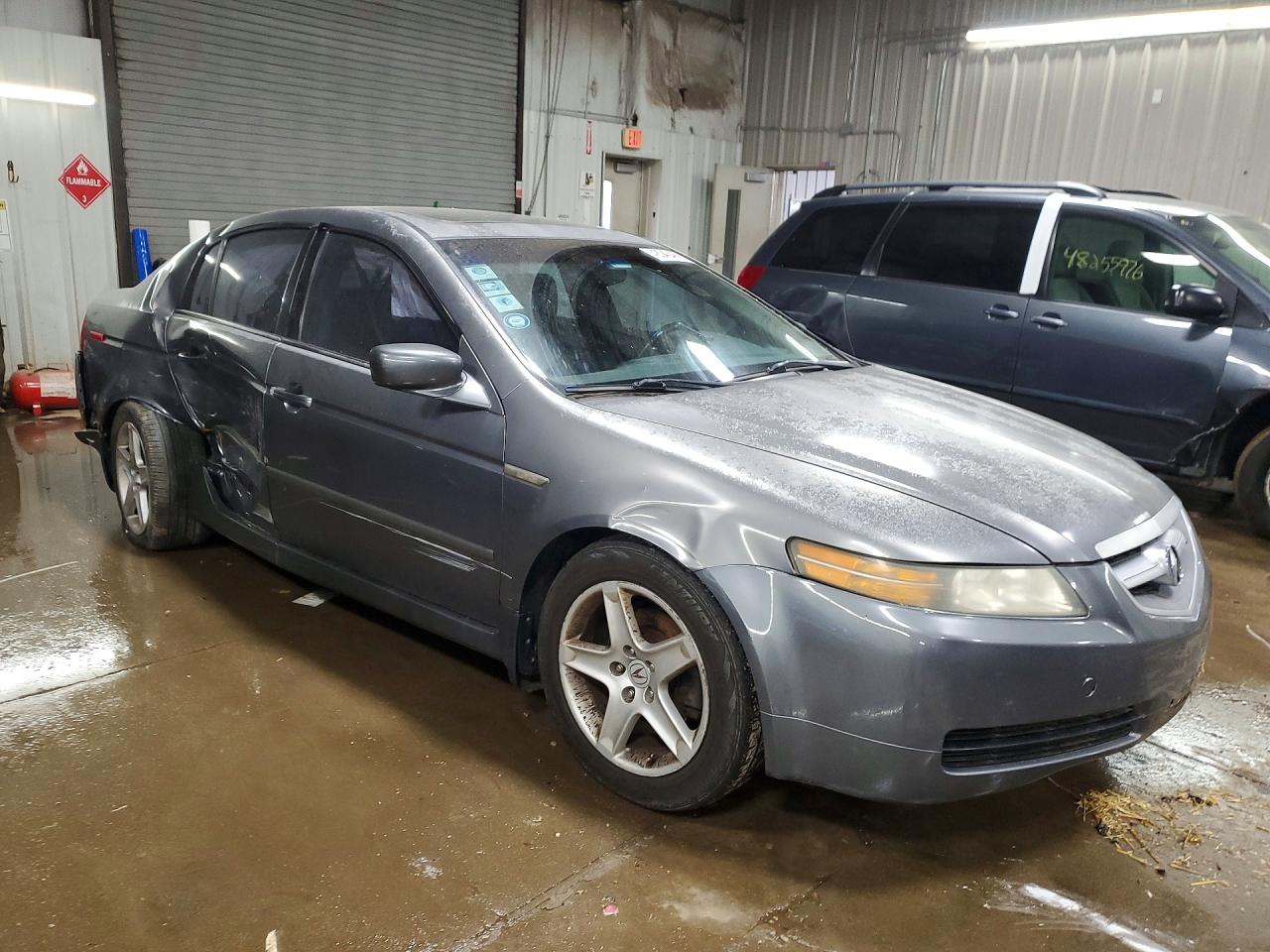 2005 Acura Tl Gray vin: 19UUA66225A013698