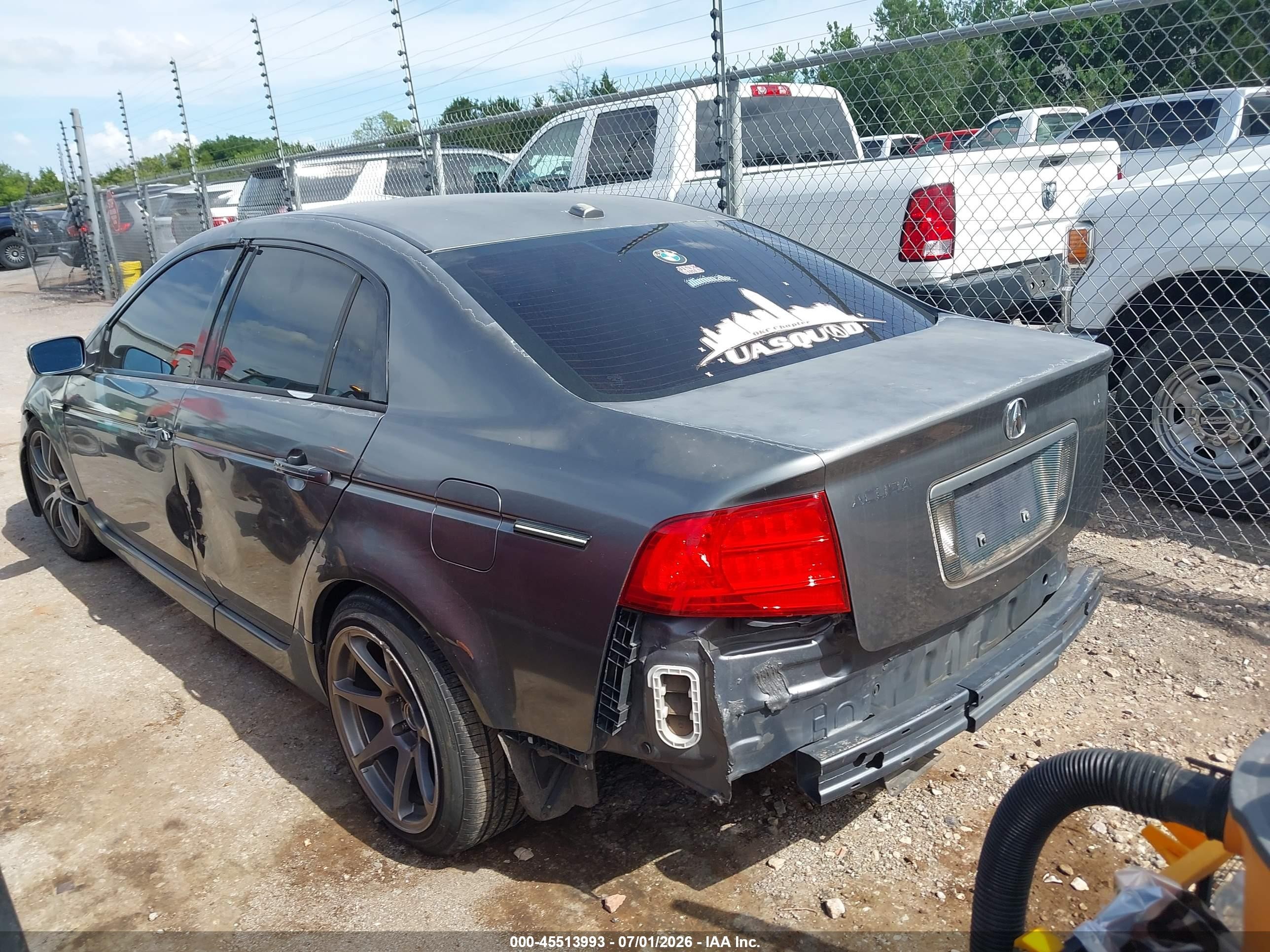 2005 Acura Tl   Gray vin: 19UUA66225A017184