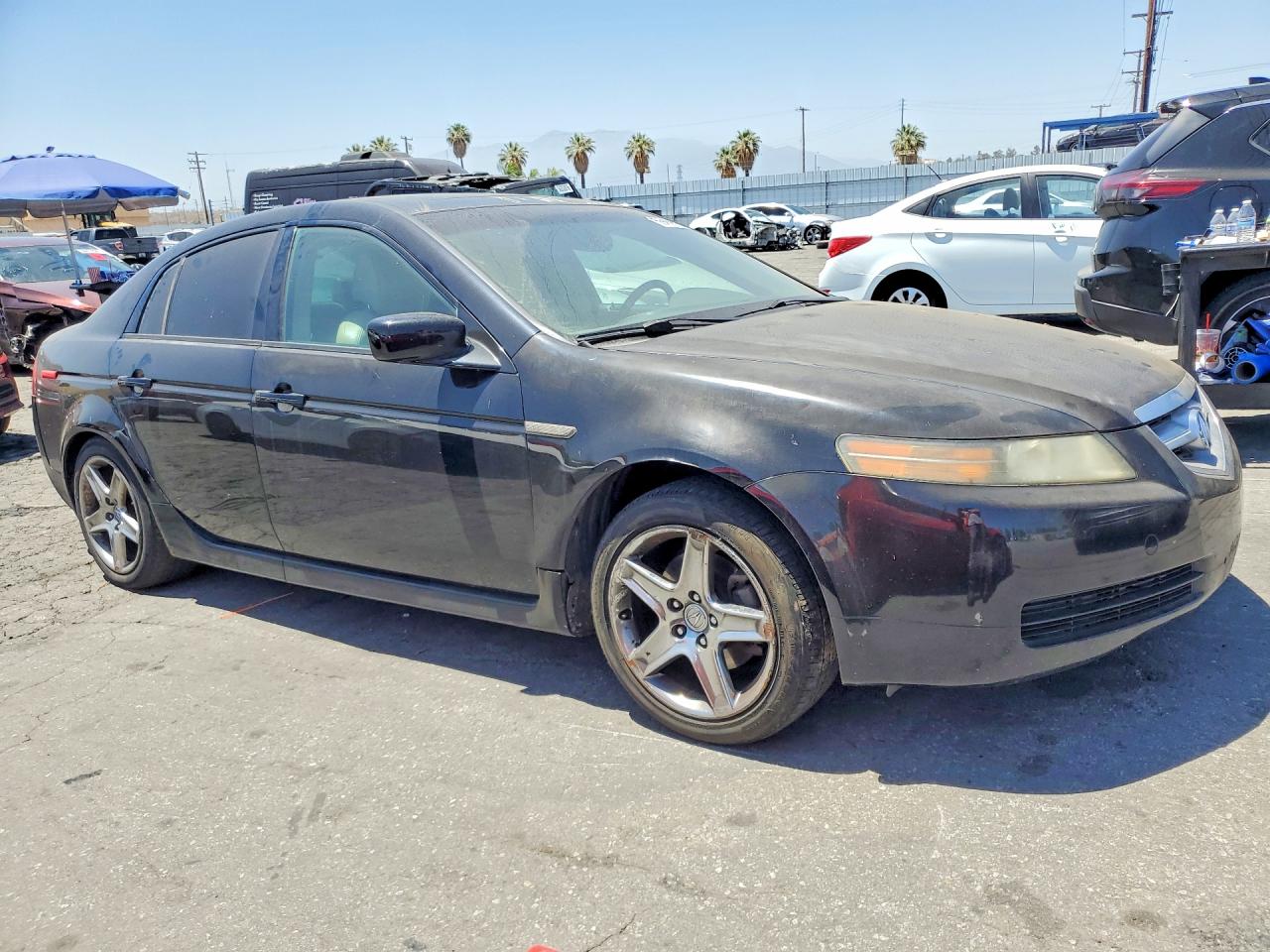 2005 Acura Tl Black vin: 19UUA66225A018013