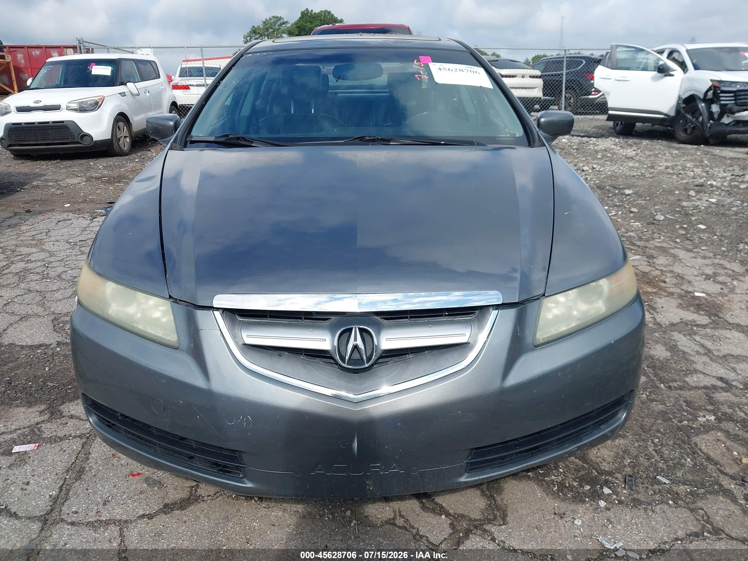2005 Acura Tl   Gray vin: 19UUA66225A033207