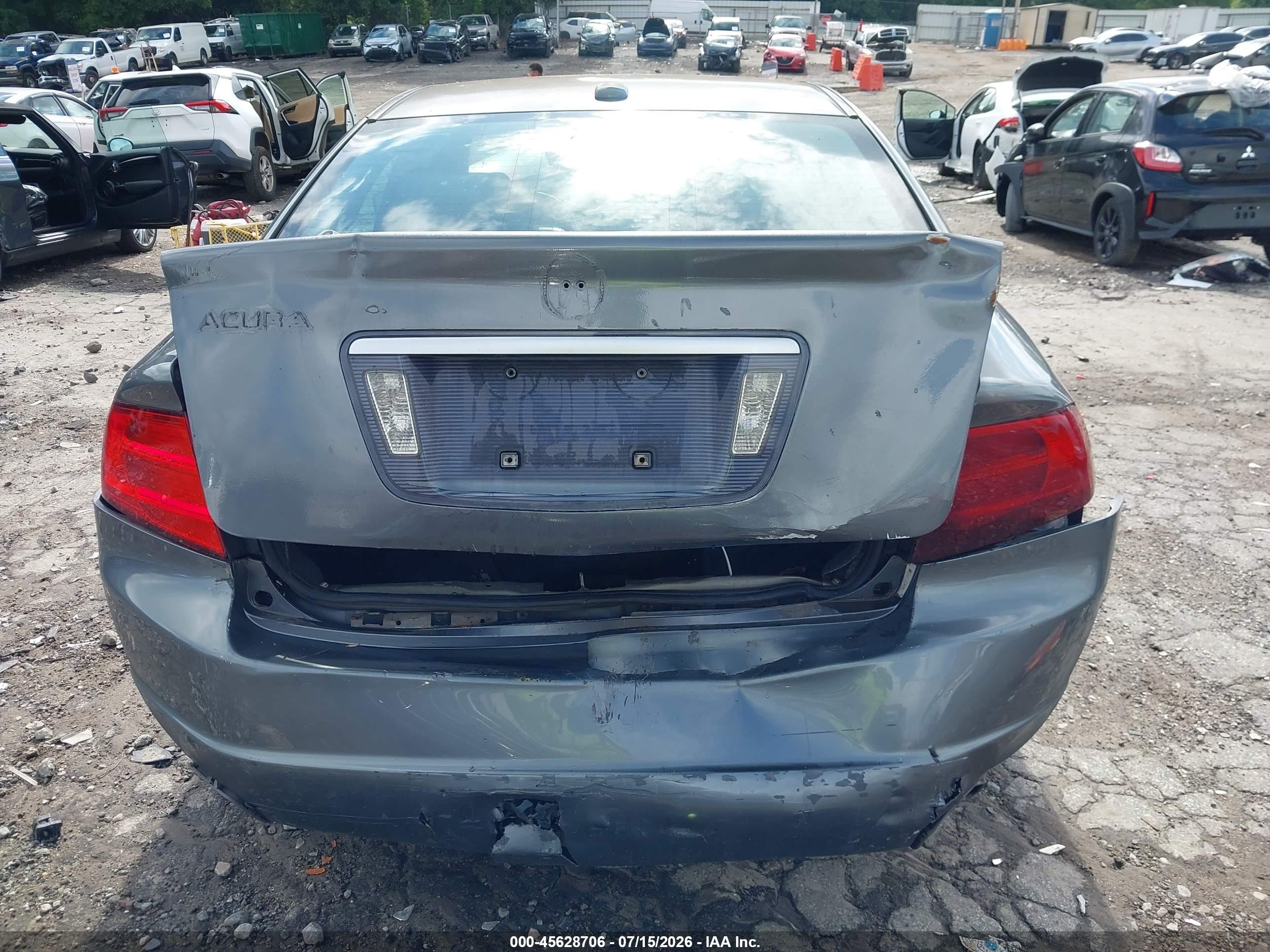 2005 Acura Tl   Gray vin: 19UUA66225A033207