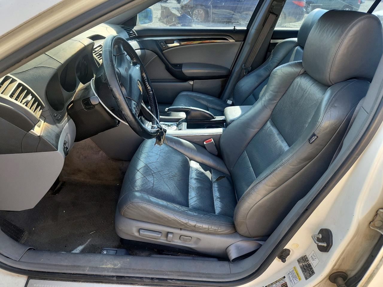 2005 Acura Tl White vin: 19UUA66225A043252