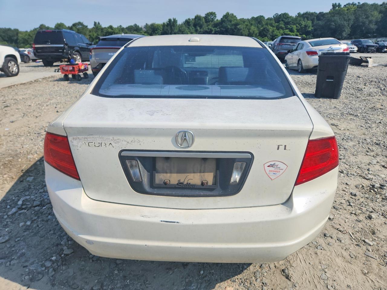 2005 Acura Tl White vin: 19UUA66225A043252