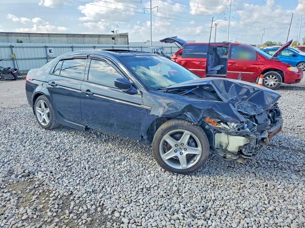 2006 Acura 3.2tl Black vin: 19UUA66226A045696
