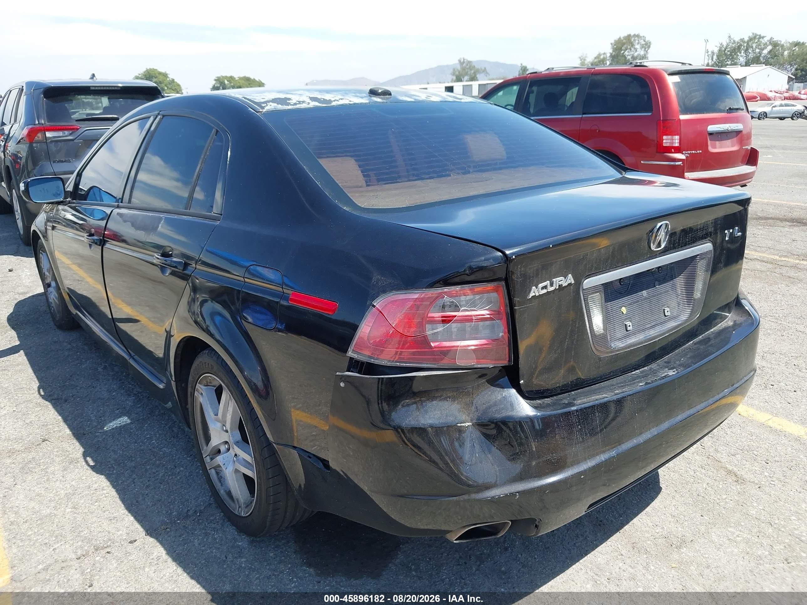 2007 Acura Tl 3.2 Black vin: 19UUA66227A024137