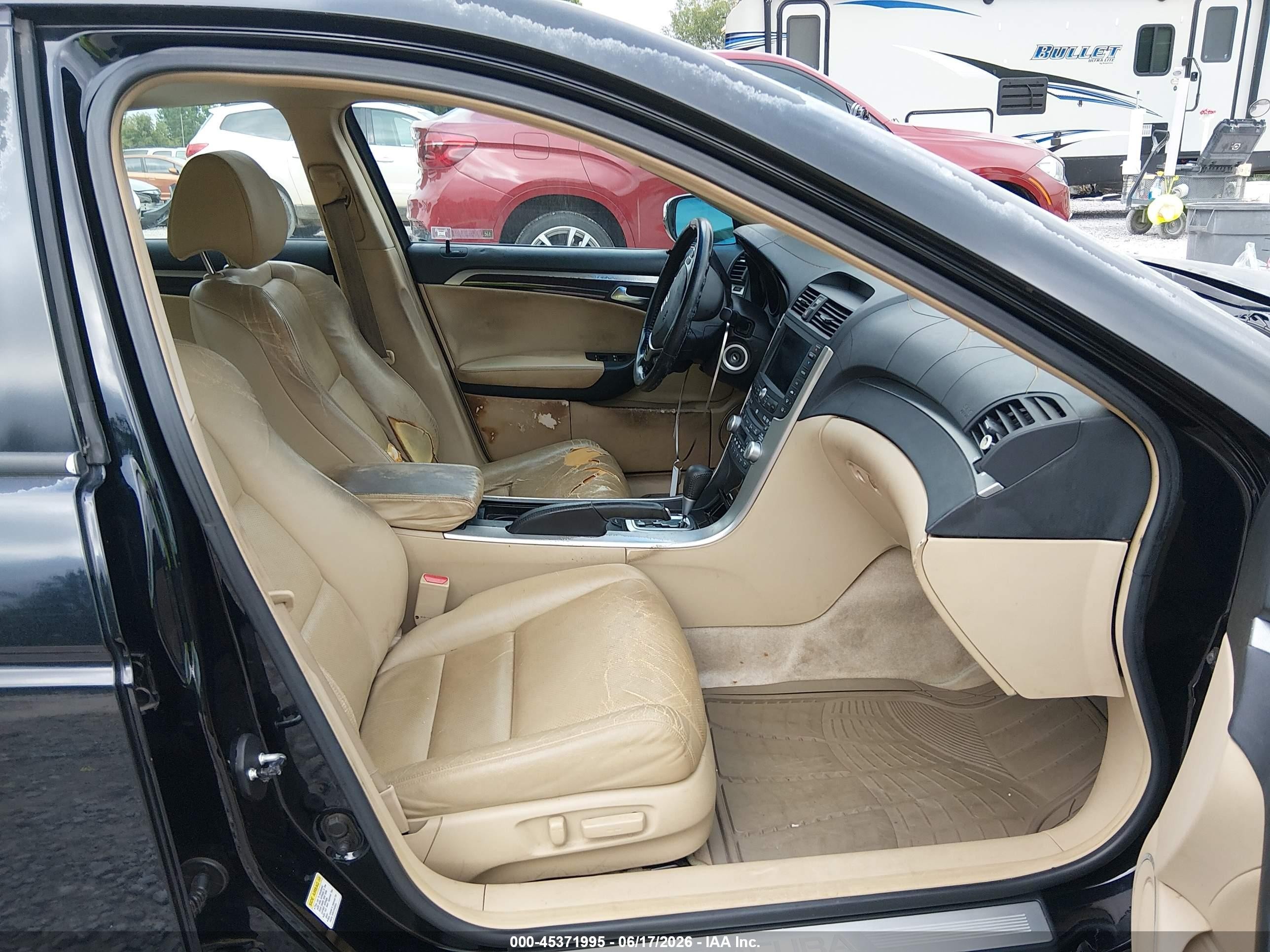 2007 Acura Tl 3.2 Black vin: 19UUA66227A024221