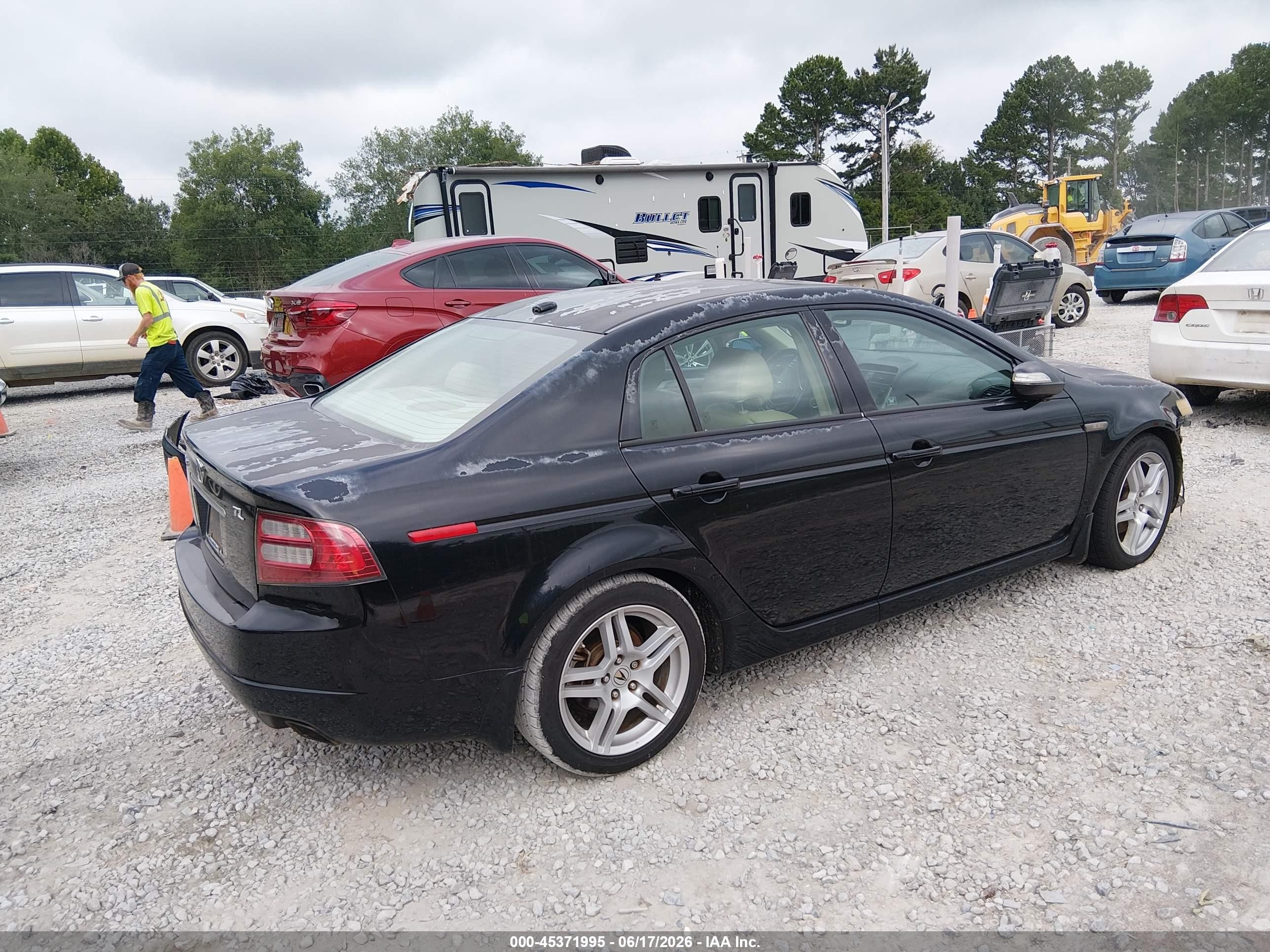 2007 Acura Tl 3.2 Black vin: 19UUA66227A024221