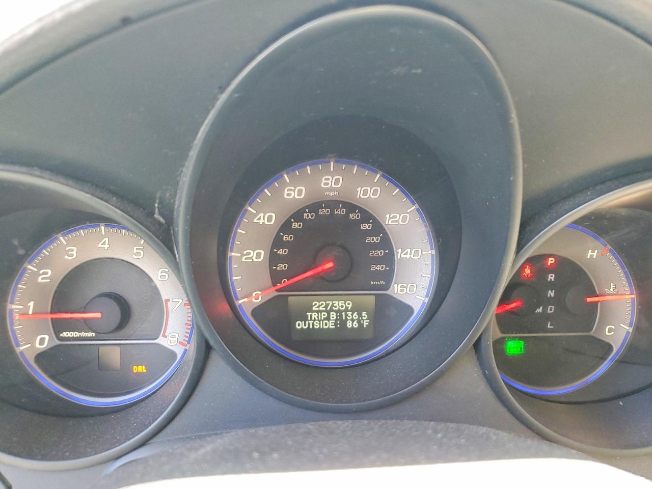 2007 Acura Tl Blue vin: 19UUA66227A028673