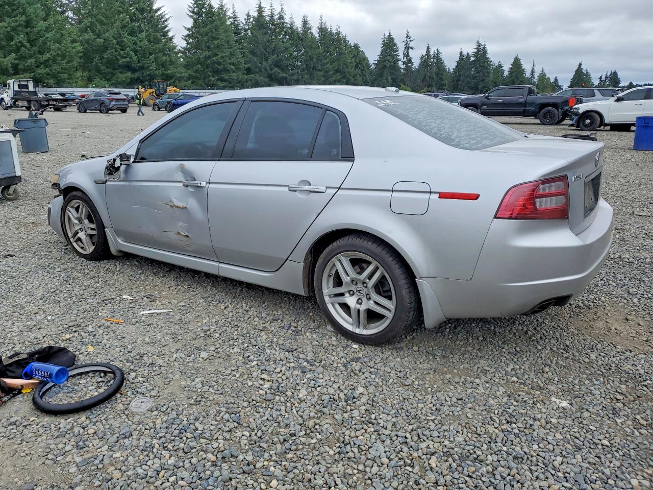2007 Acura Tl Silver vin: 19UUA66227A030794