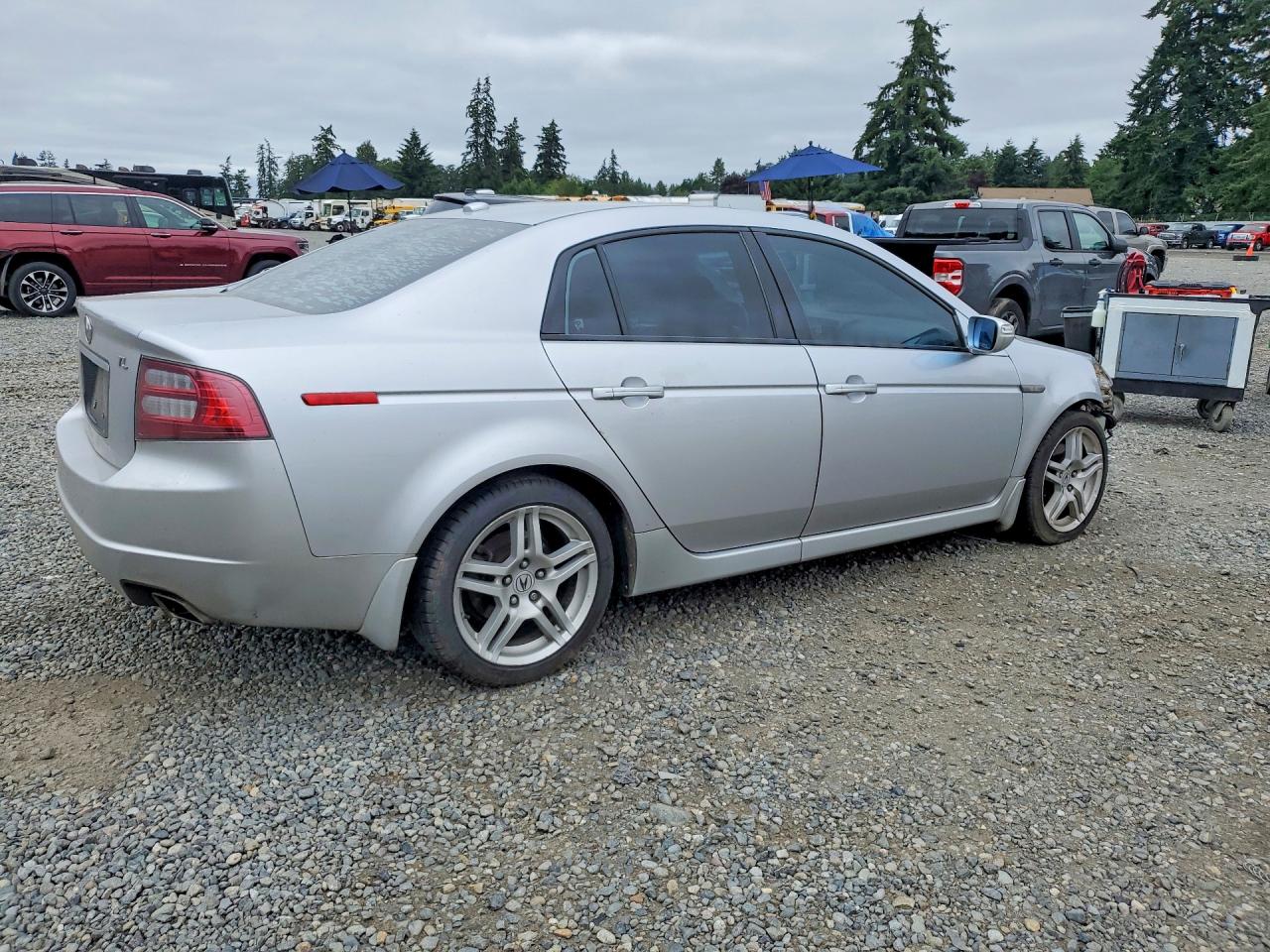 2007 Acura Tl Silver vin: 19UUA66227A030794