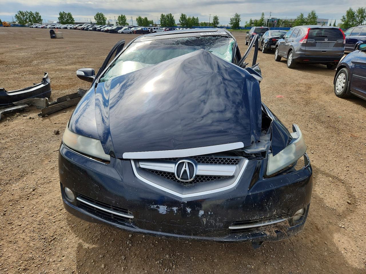 2007 Acura Tl Black vin: 19UUA66227A802811