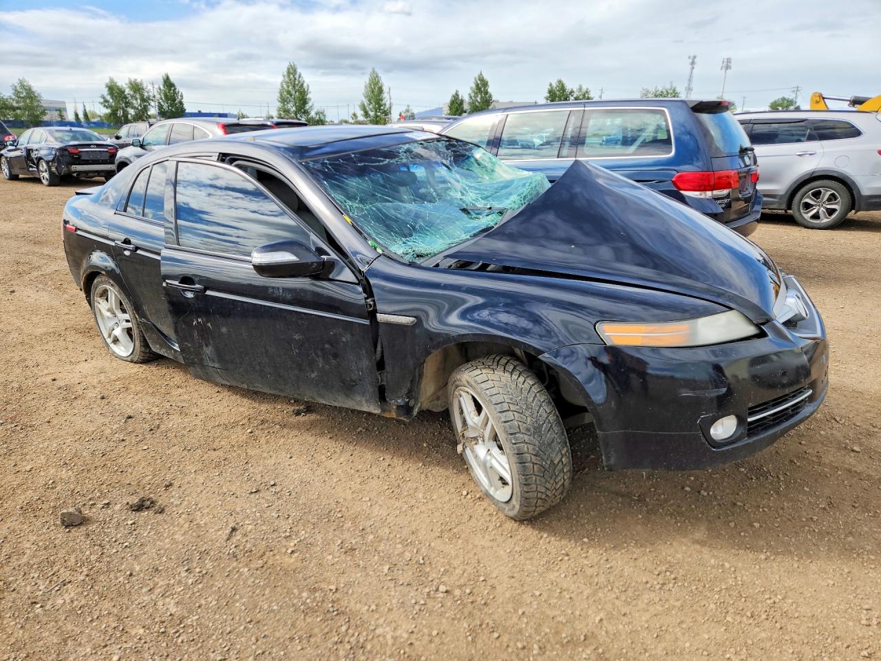 2007 Acura Tl Black vin: 19UUA66227A802811