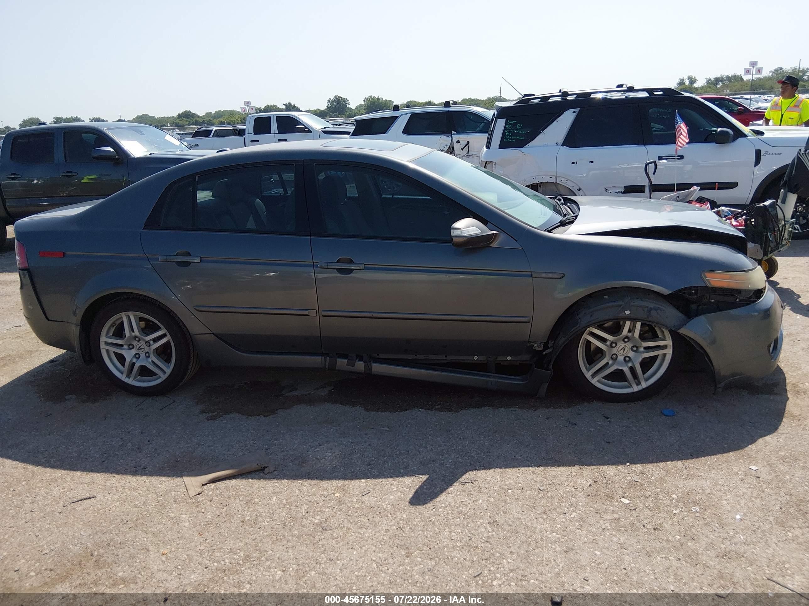 2008 Acura Tl 3.2 Gray vin: 19UUA66228A021174