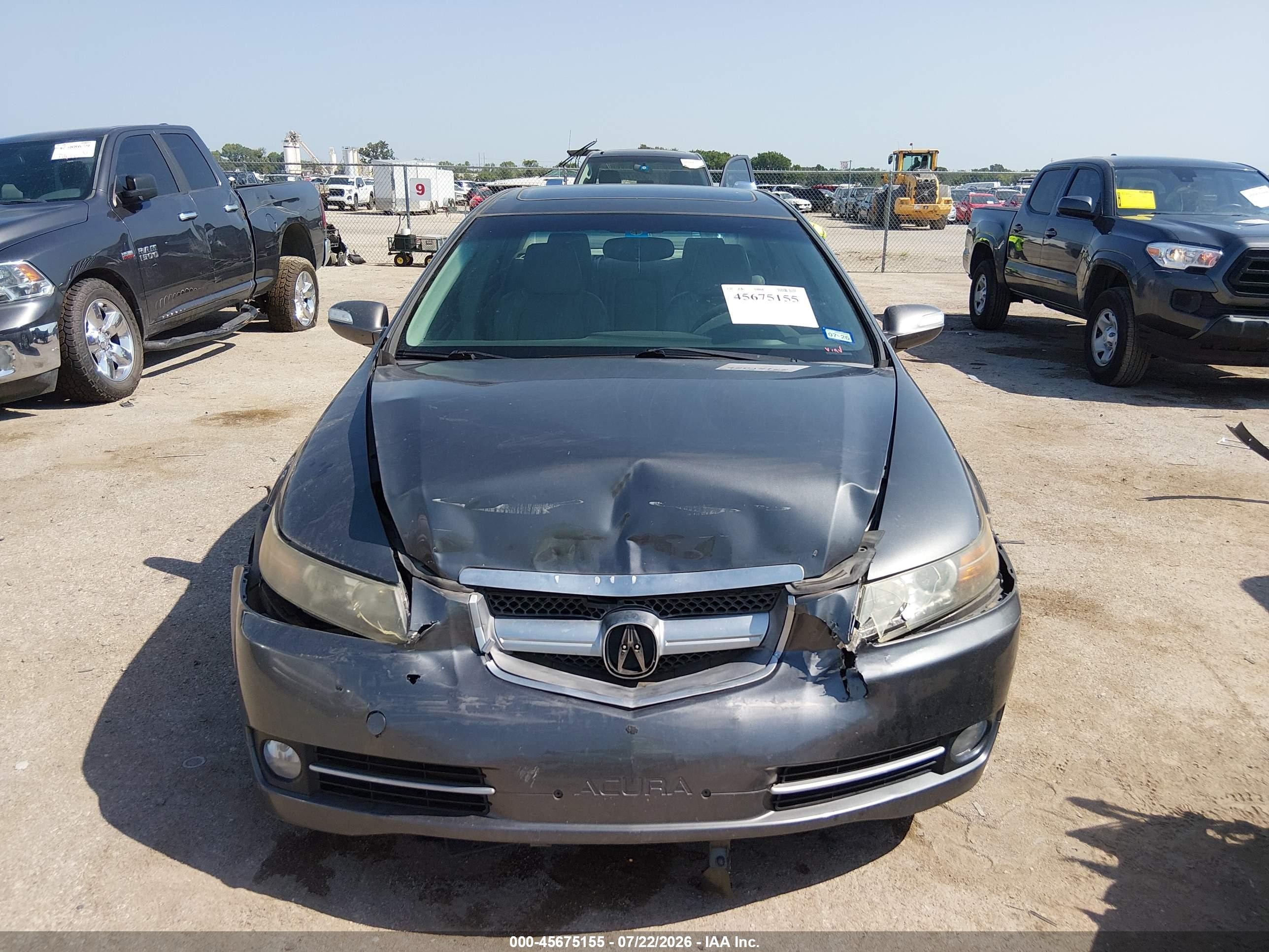 2008 Acura Tl 3.2 Gray vin: 19UUA66228A021174