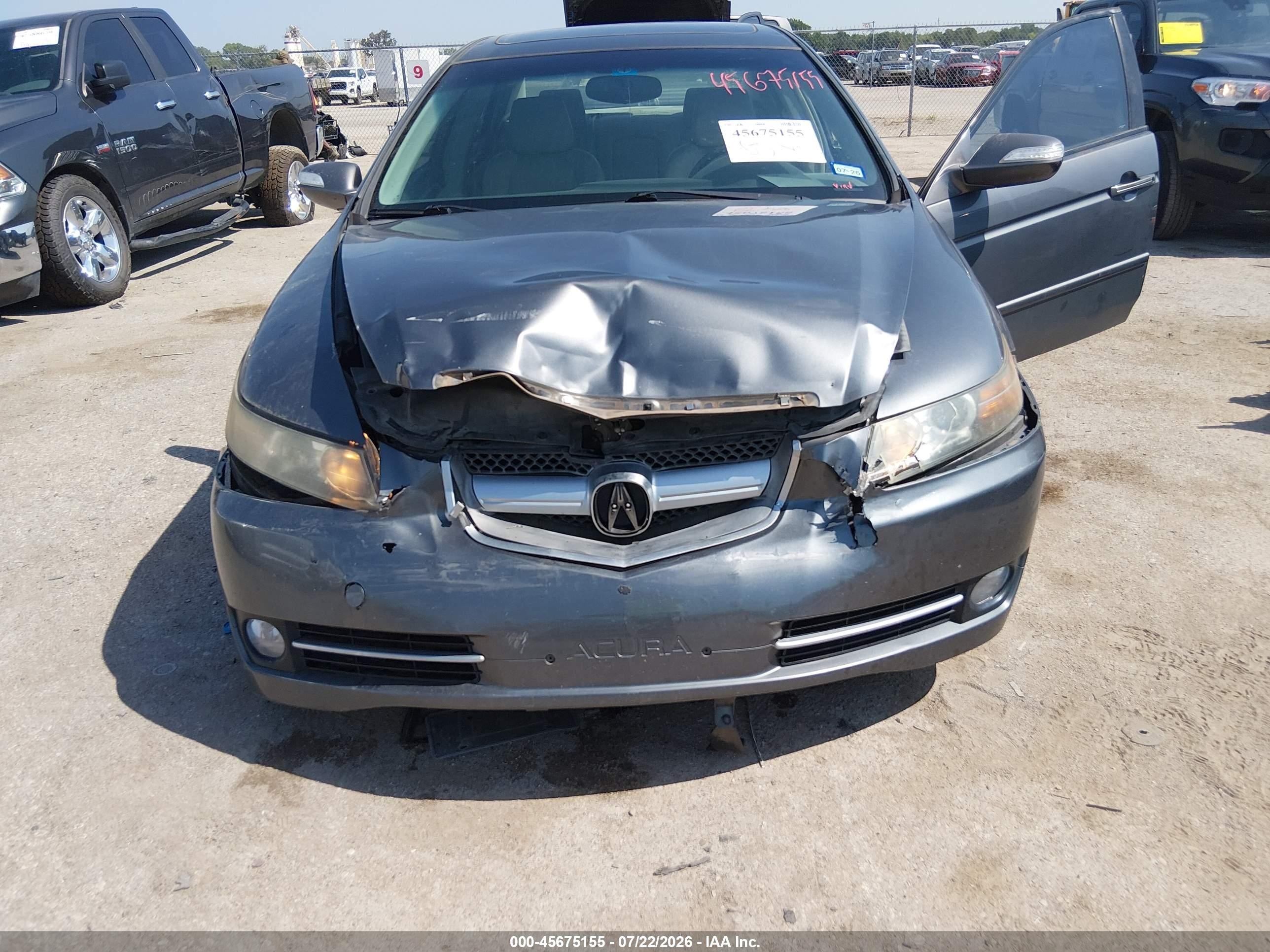 2008 Acura Tl 3.2 Gray vin: 19UUA66228A021174