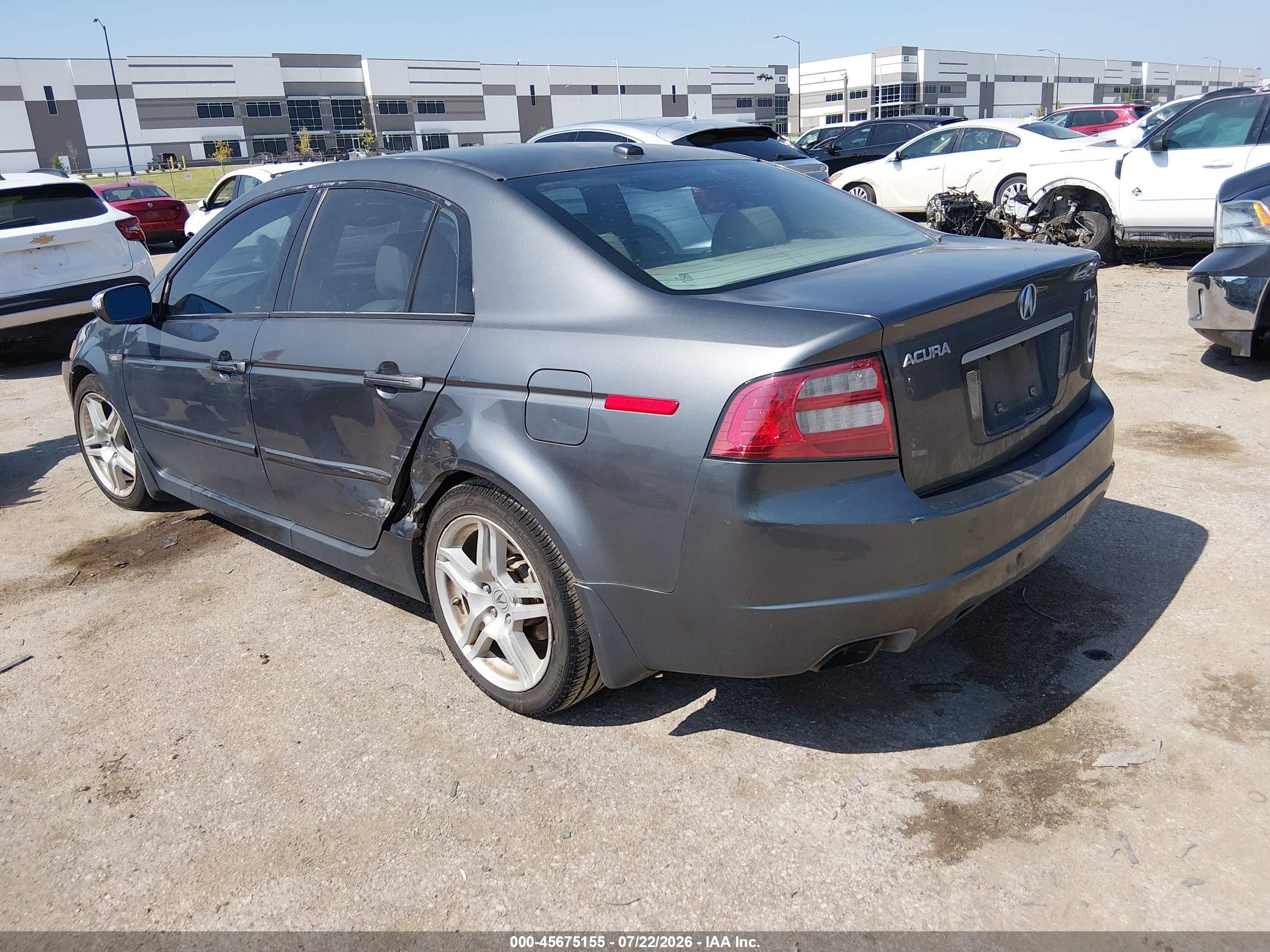 2008 Acura Tl 3.2 Gray vin: 19UUA66228A021174