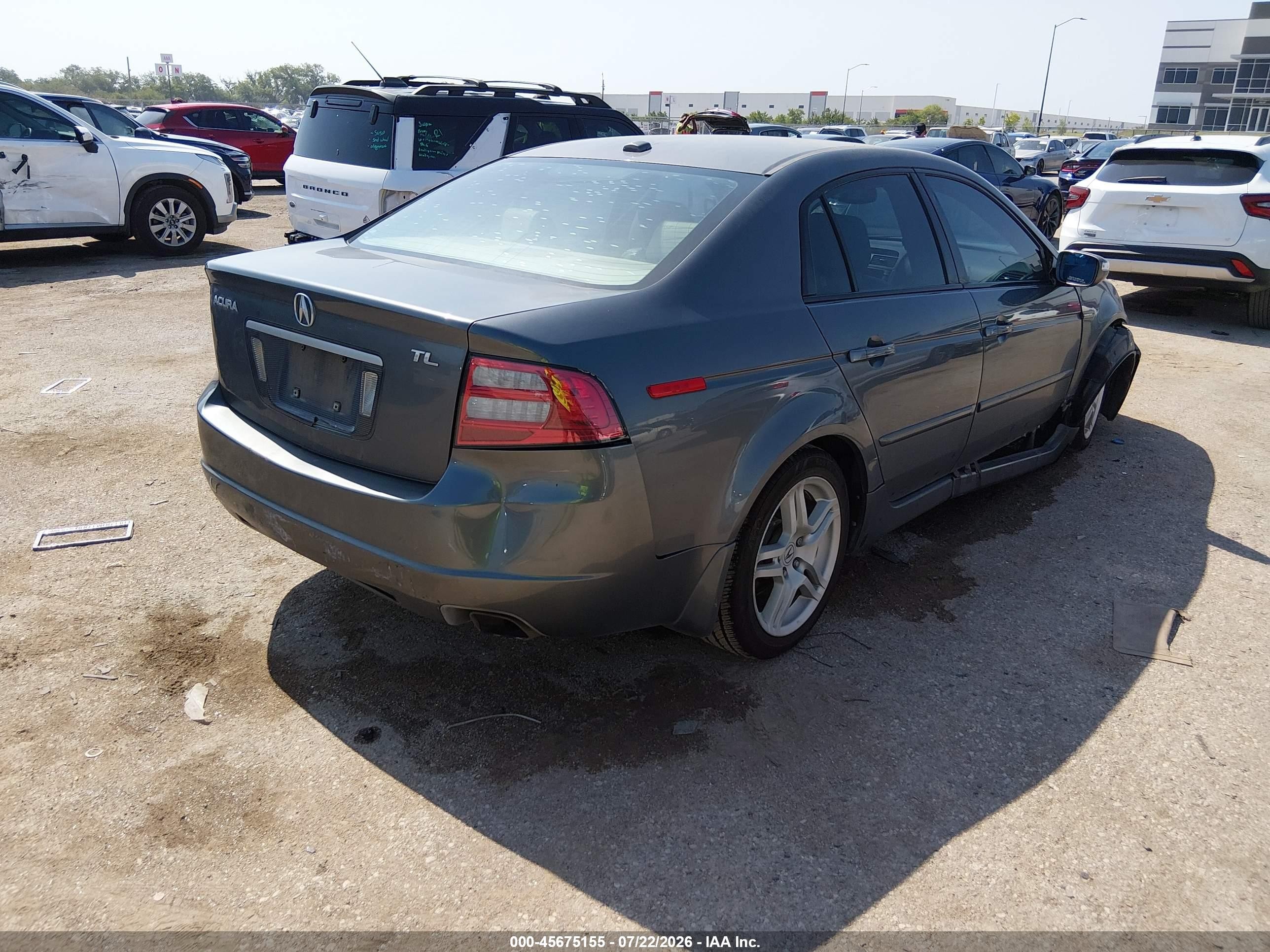 2008 Acura Tl 3.2 Gray vin: 19UUA66228A021174