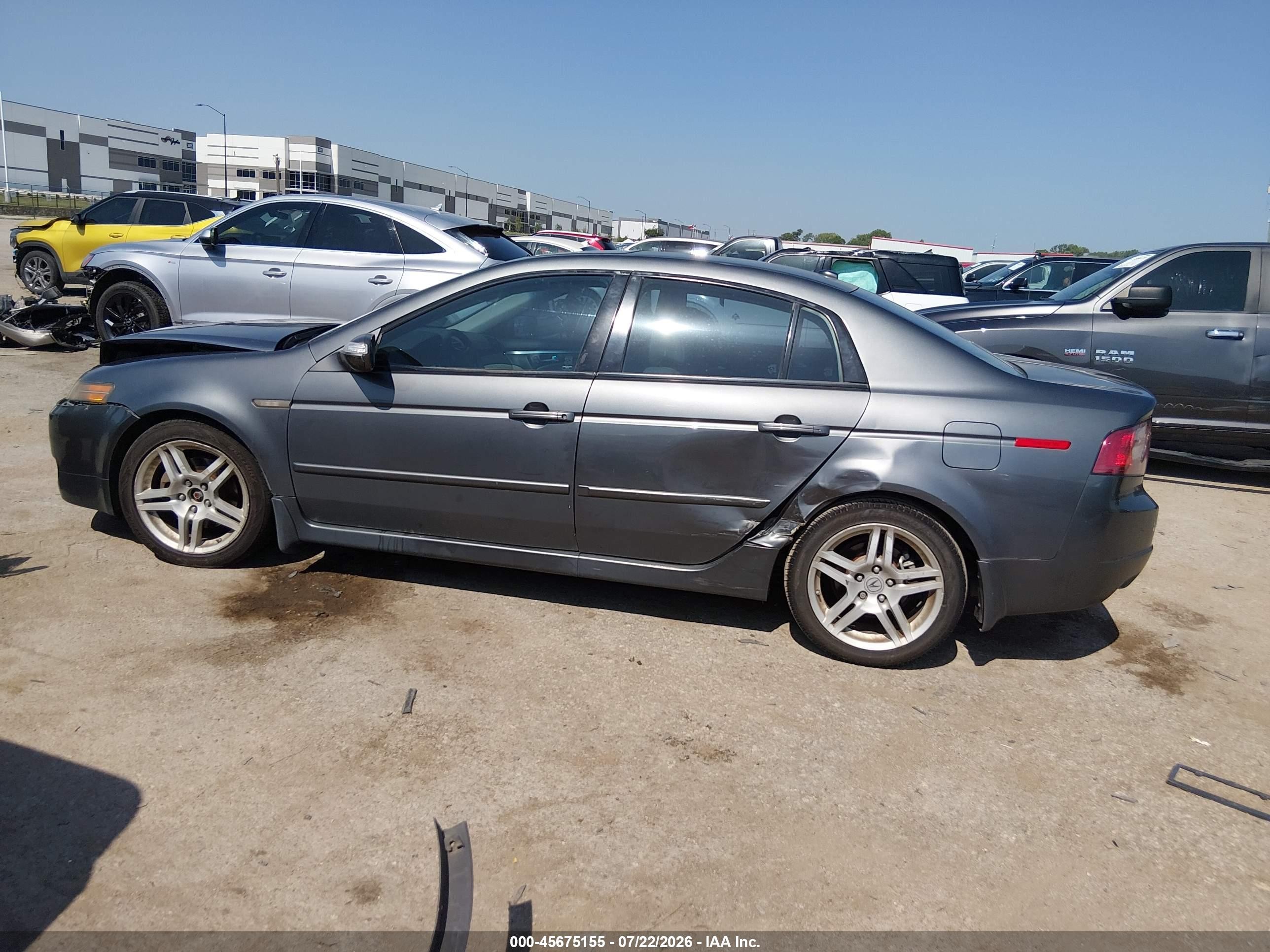 2008 Acura Tl 3.2 Gray vin: 19UUA66228A021174