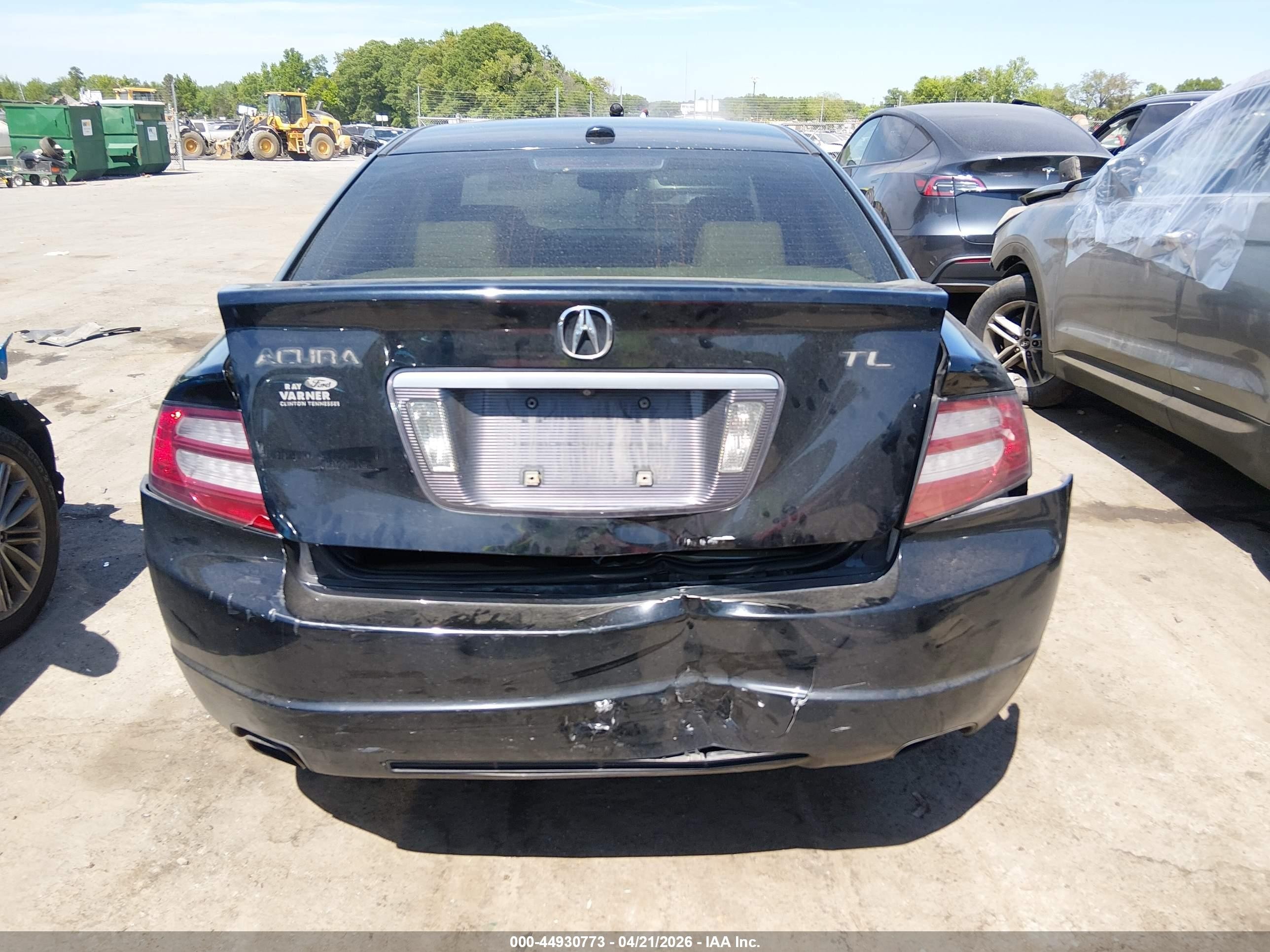 2008 Acura Tl 3.2 Black vin: 19UUA66228A022504