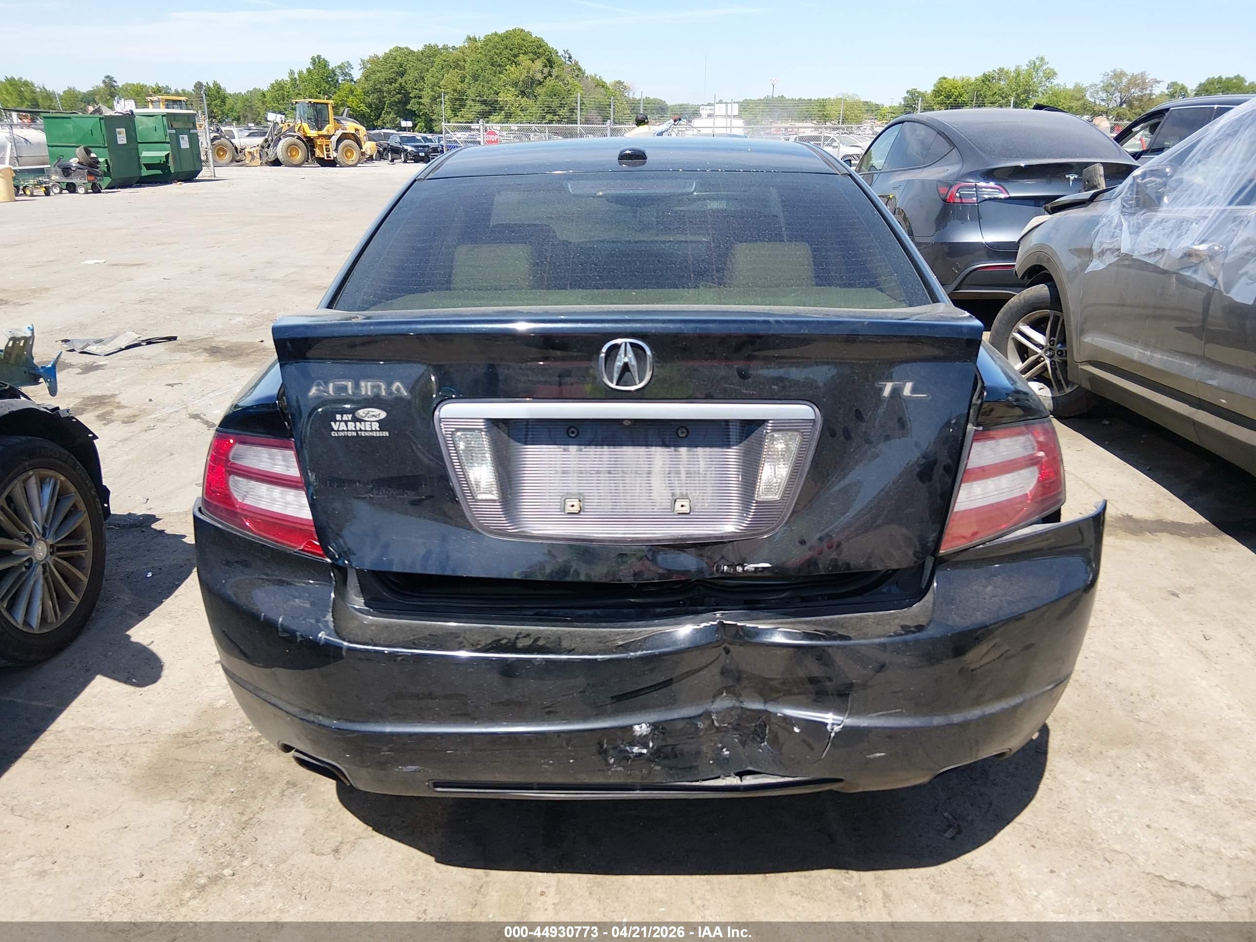 2008 Acura Tl 3.2 Black vin: 19UUA66228A022504