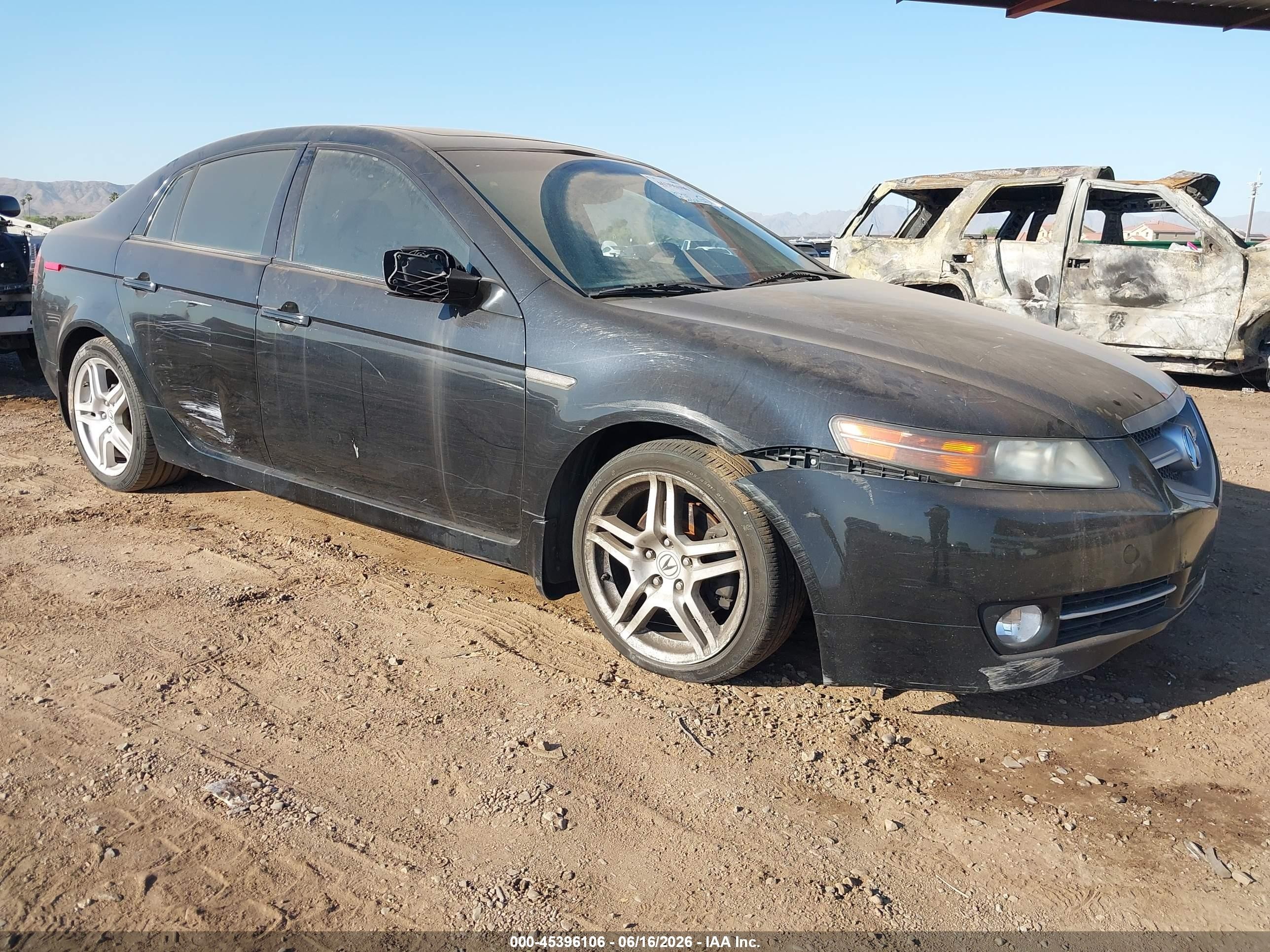 2008 Acura Tl 3.2 Black vin: 19UUA66228A050898