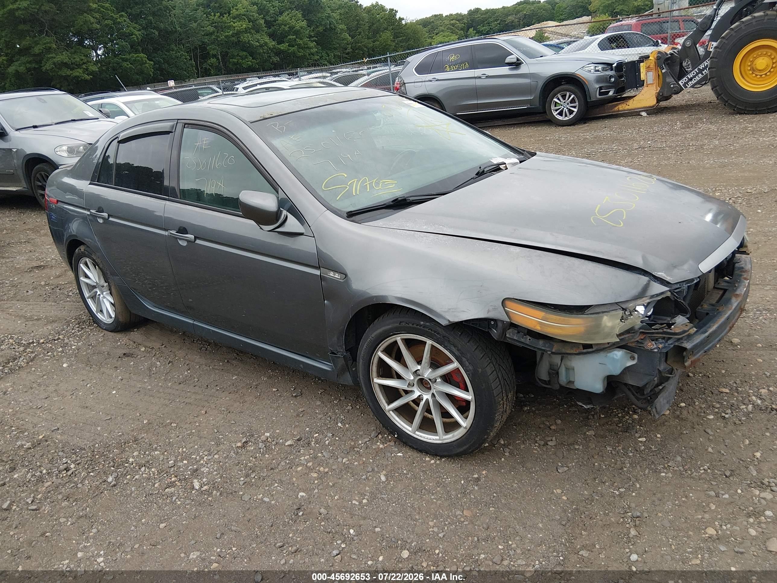 2004 Acura Tl   Gray vin: 19UUA66234A028418