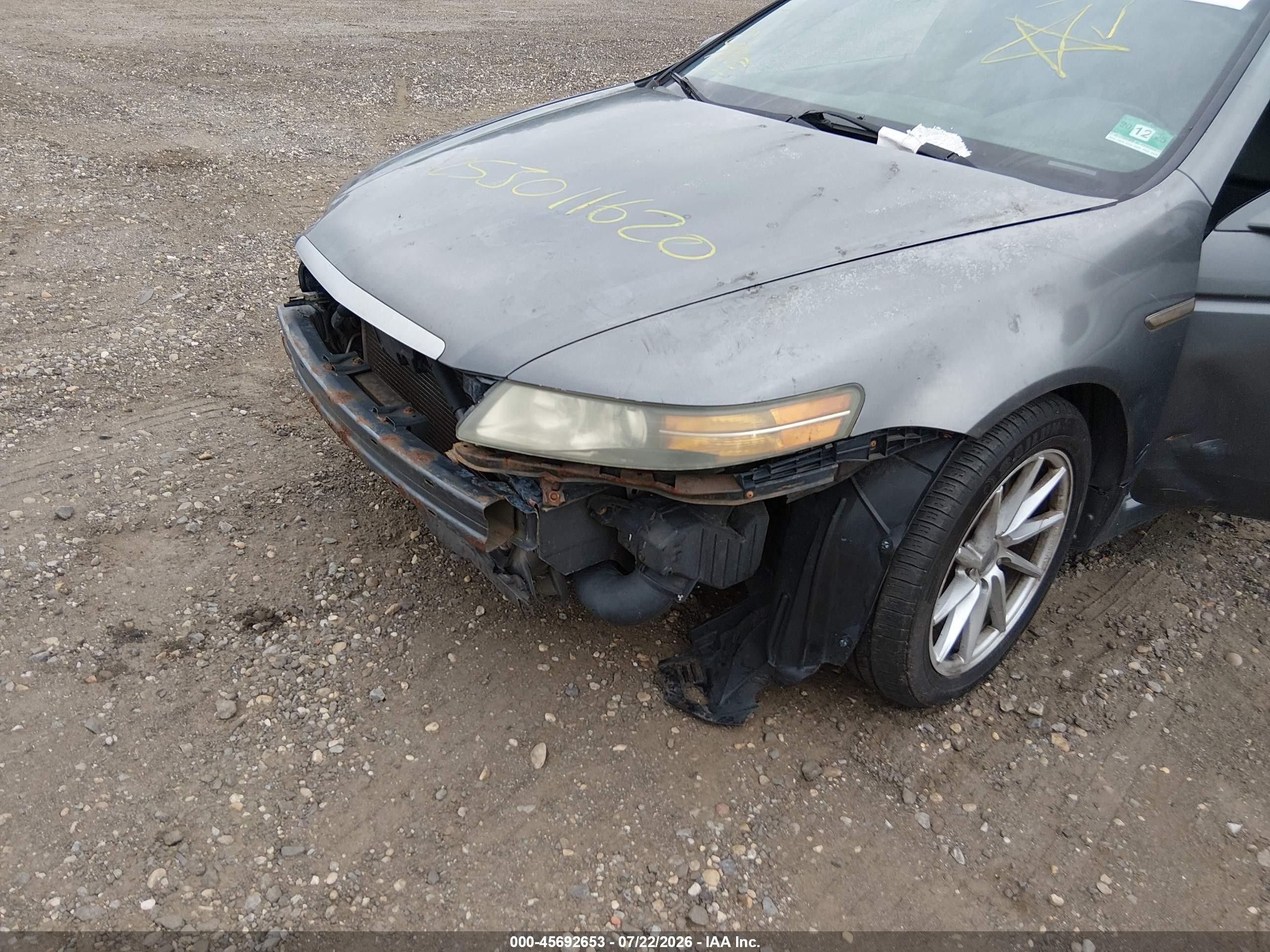 2004 Acura Tl   Gray vin: 19UUA66234A028418