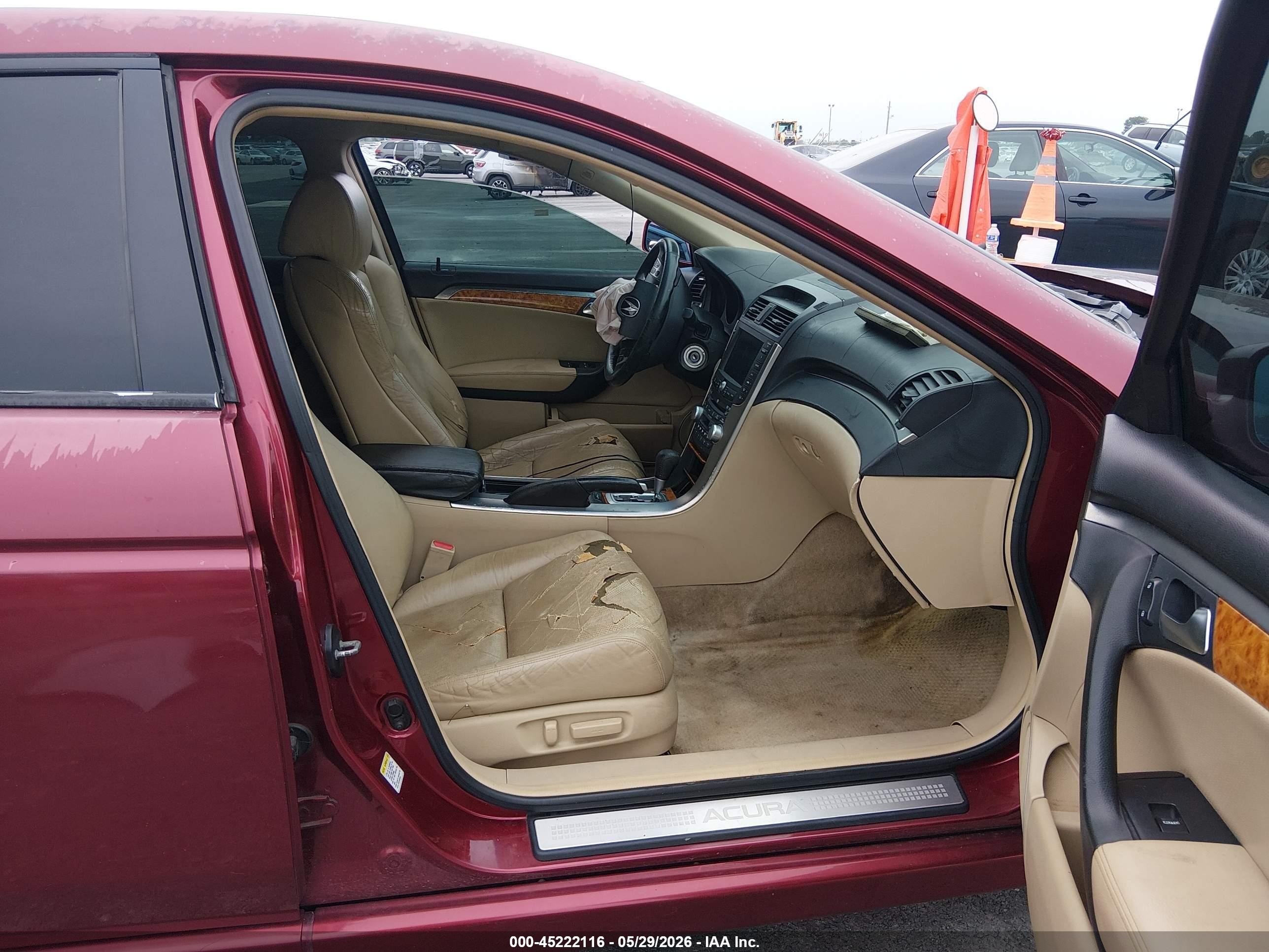2004 Acura Tl   Maroon vin: 19UUA66234A058065
