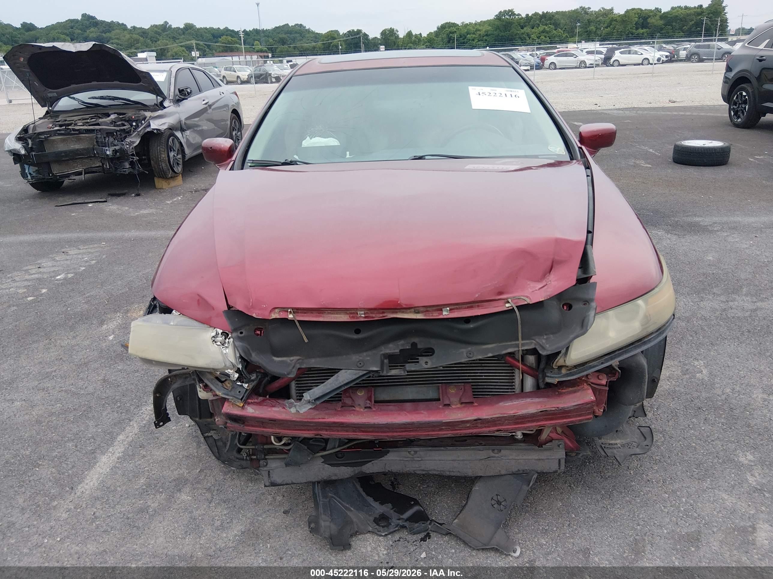 2004 Acura Tl   Maroon vin: 19UUA66234A058065