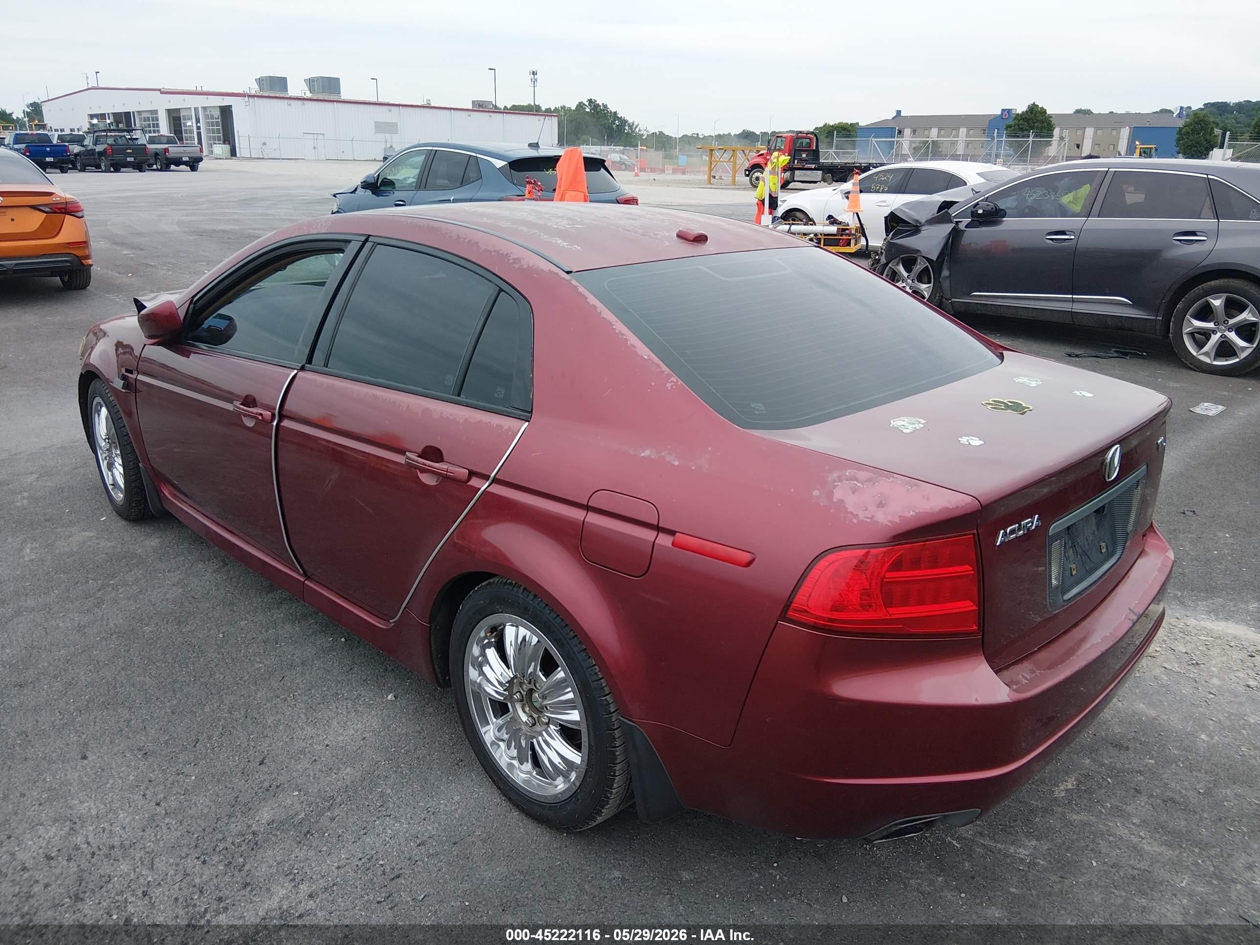2004 Acura Tl   Maroon vin: 19UUA66234A058065