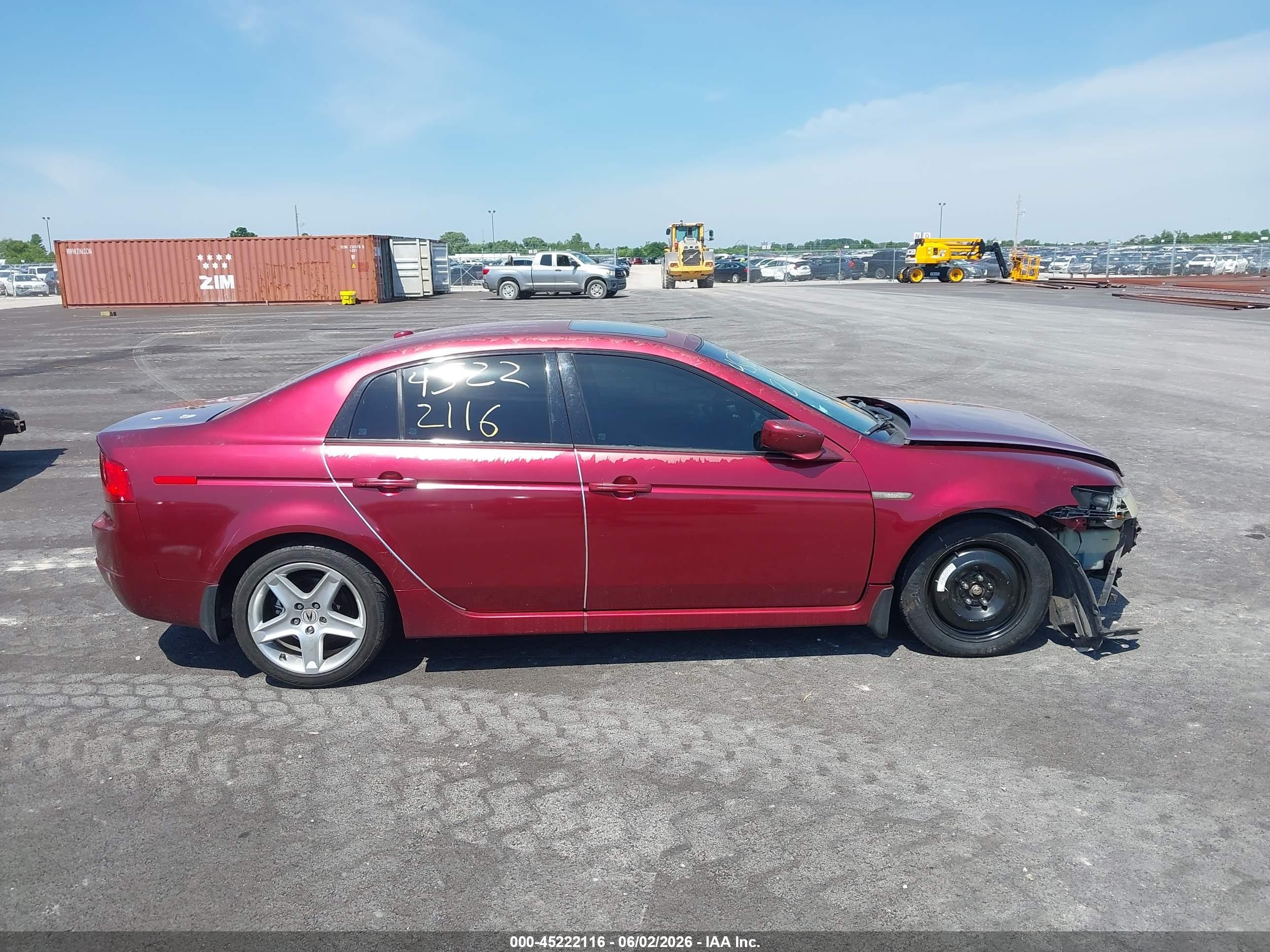 2004 Acura Tl   Maroon vin: 19UUA66234A058065