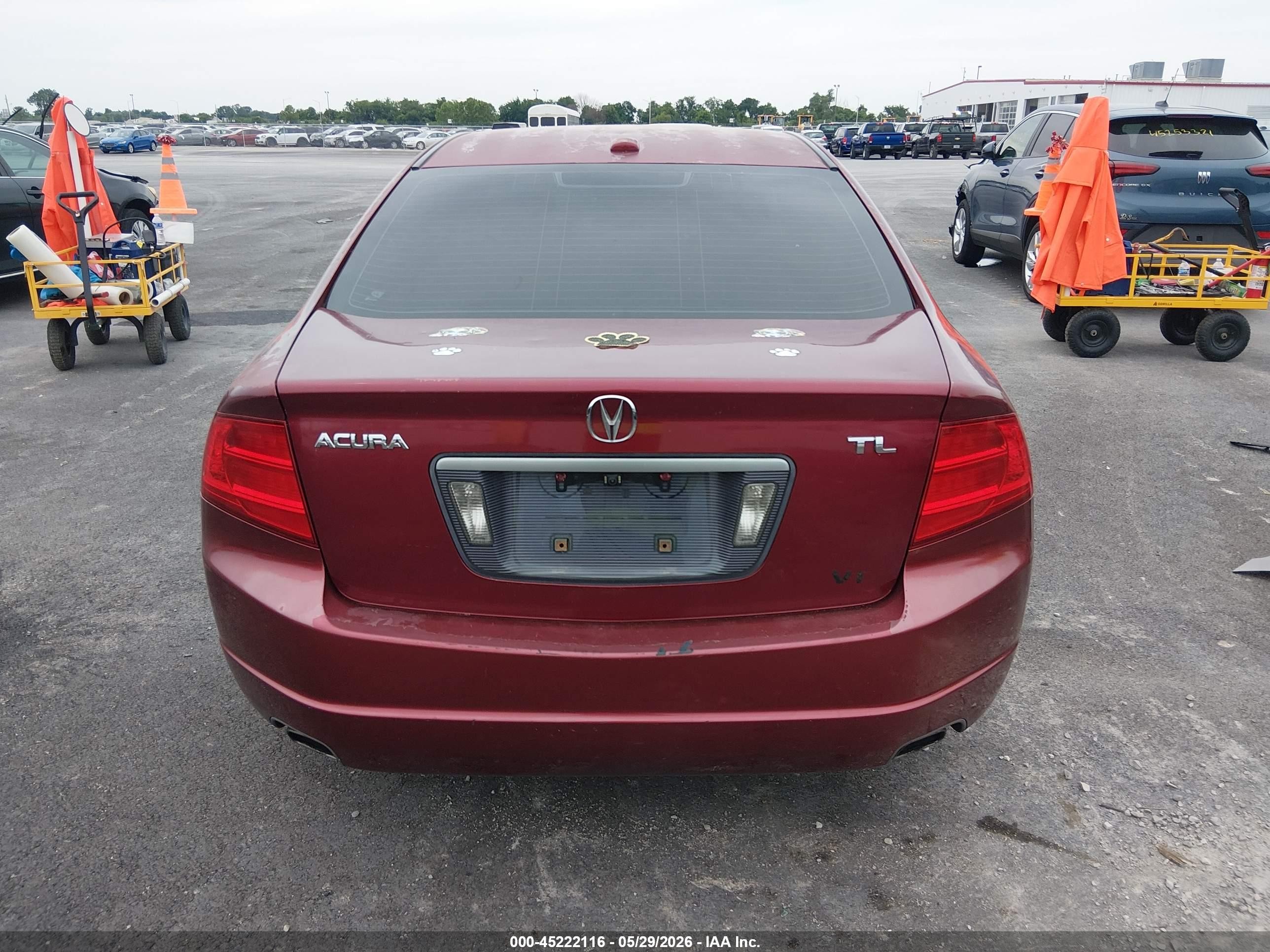 2004 Acura Tl   Maroon vin: 19UUA66234A058065