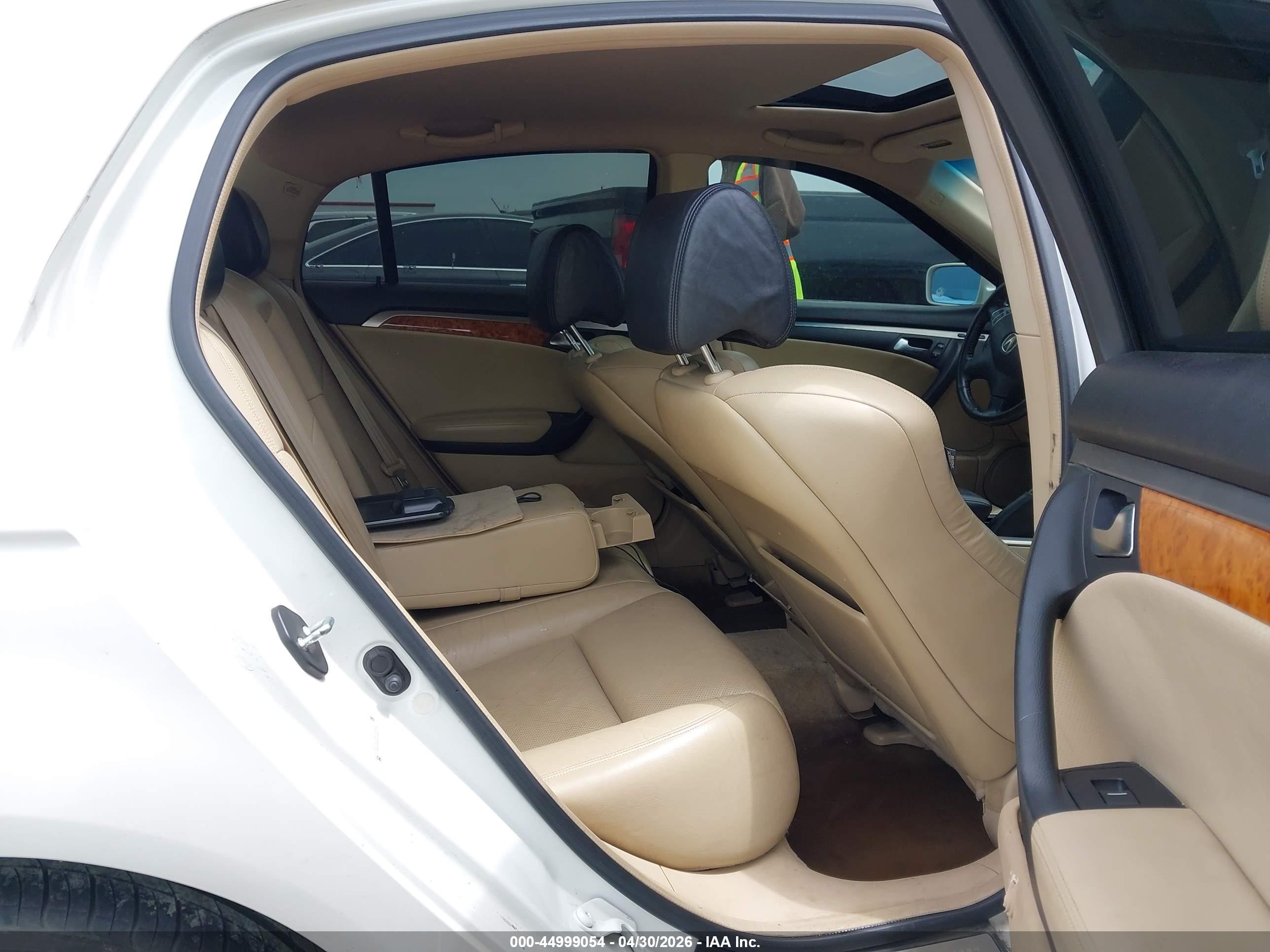 2005 Acura Tl Белый vin: 19UUA66235A019347