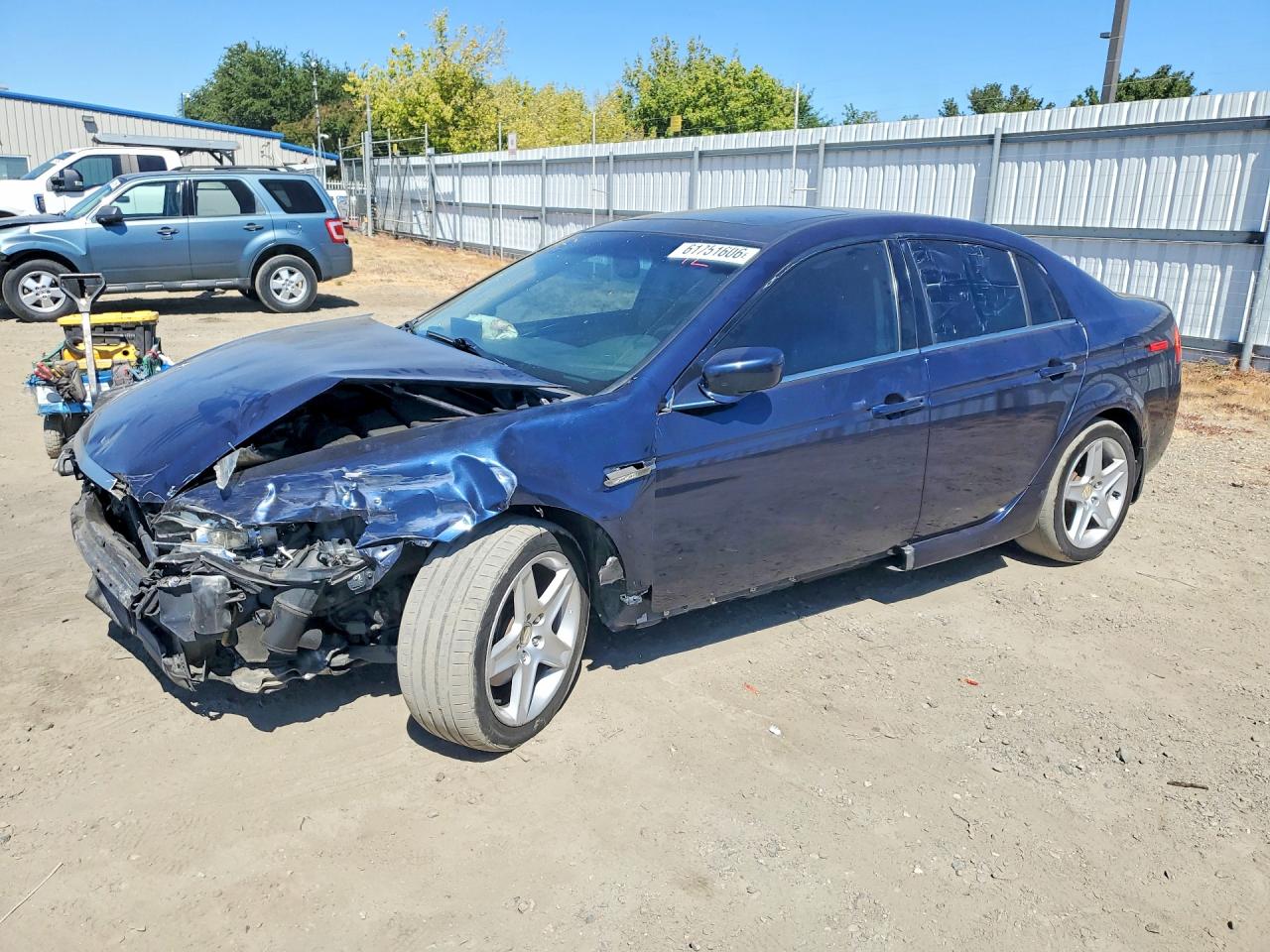 2005 Acura Tl Blue vin: 19UUA66235A054180
