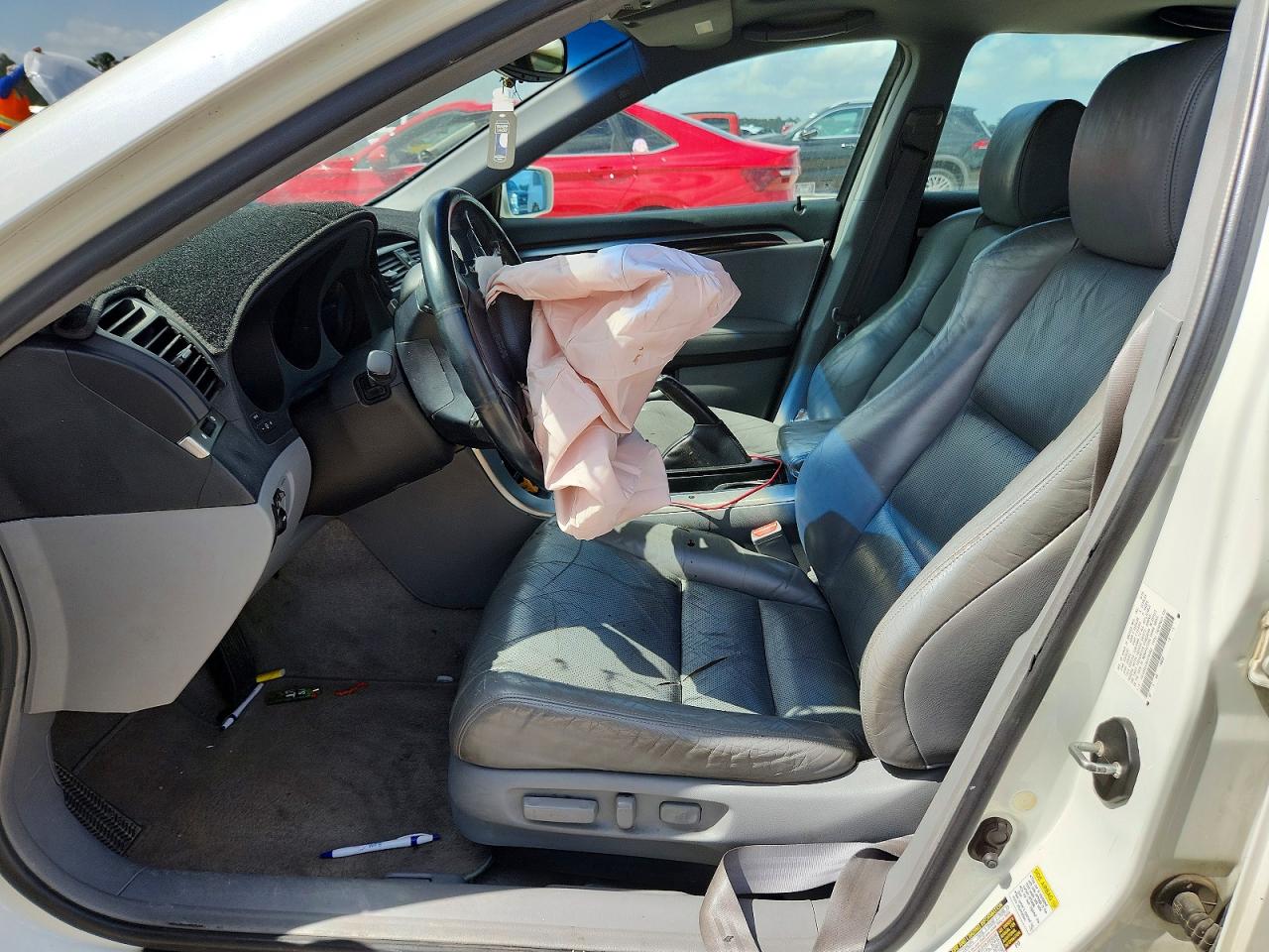 2005 Acura Tl White vin: 19UUA66235A076552
