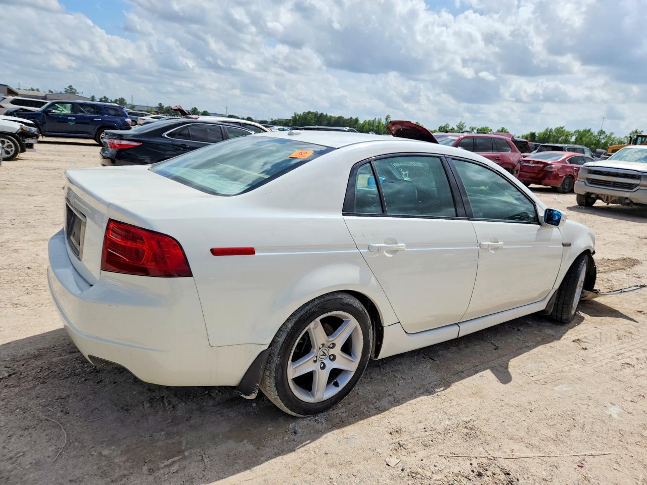 2005 Acura Tl White vin: 19UUA66235A076552