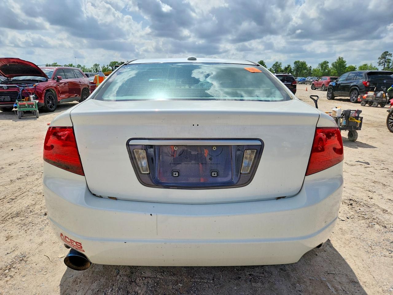 2005 Acura Tl White vin: 19UUA66235A076552