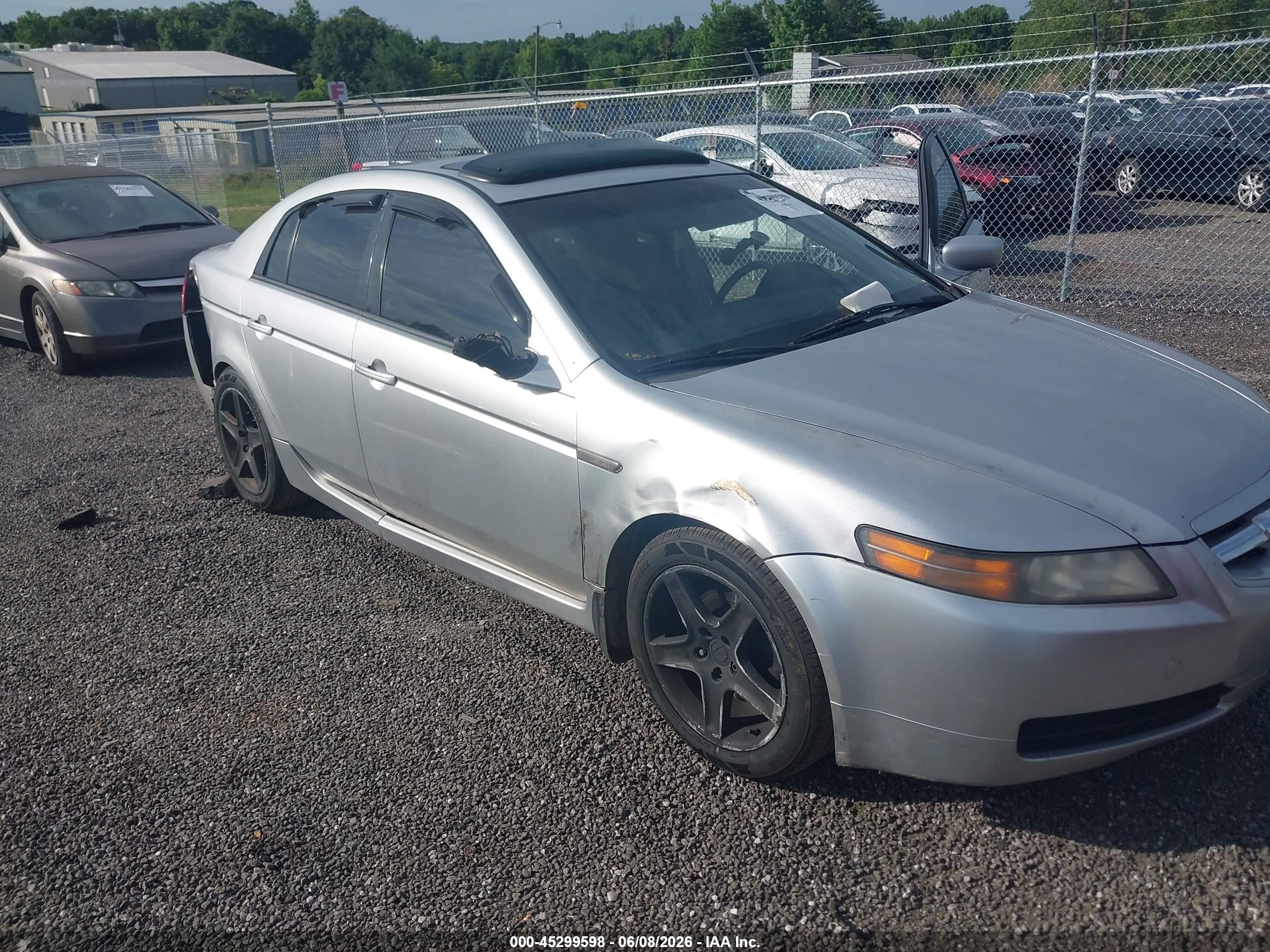 2006 Acura Tl Silver vin: 19UUA66236A005109