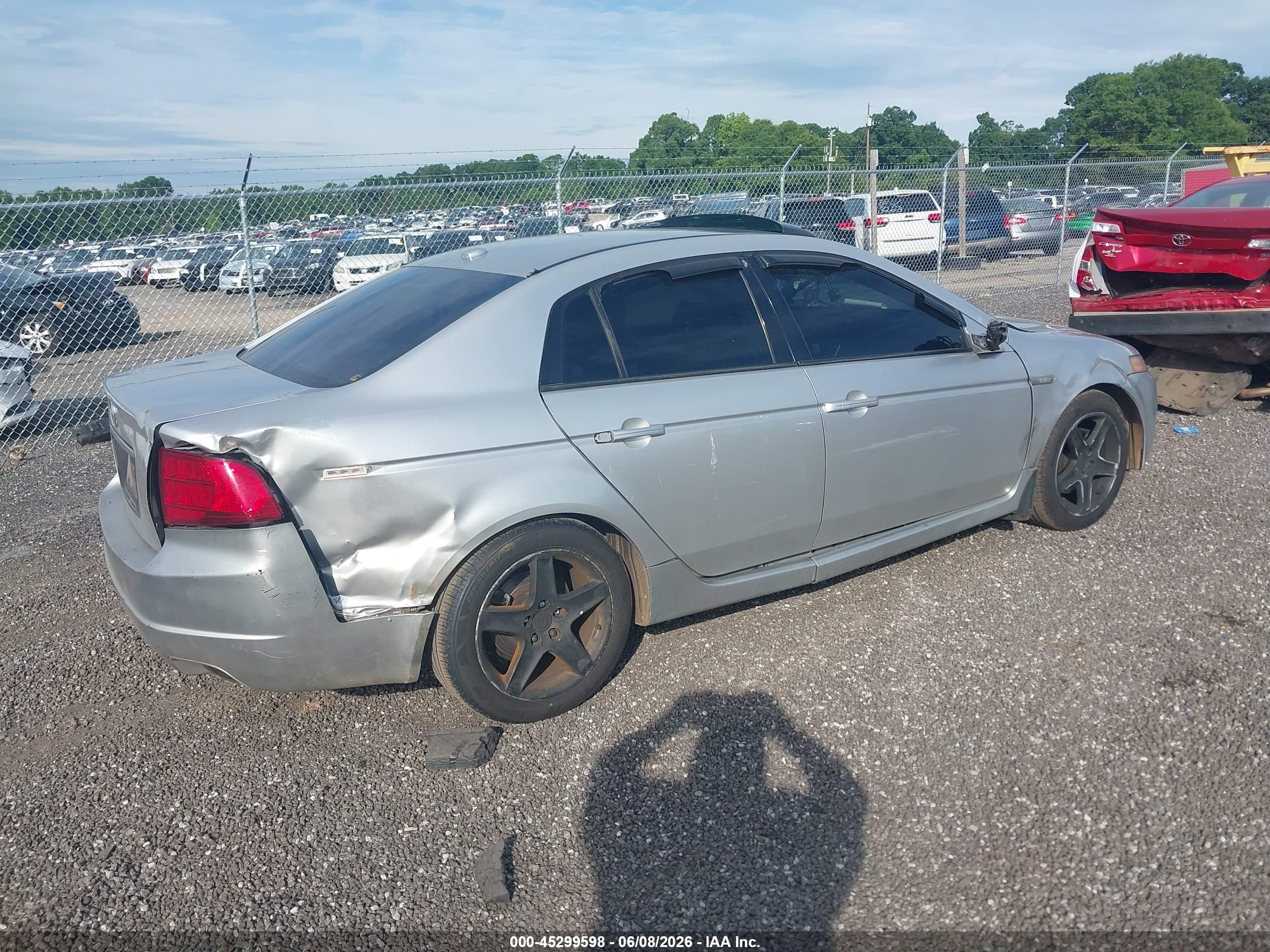 2006 Acura Tl Silver vin: 19UUA66236A005109