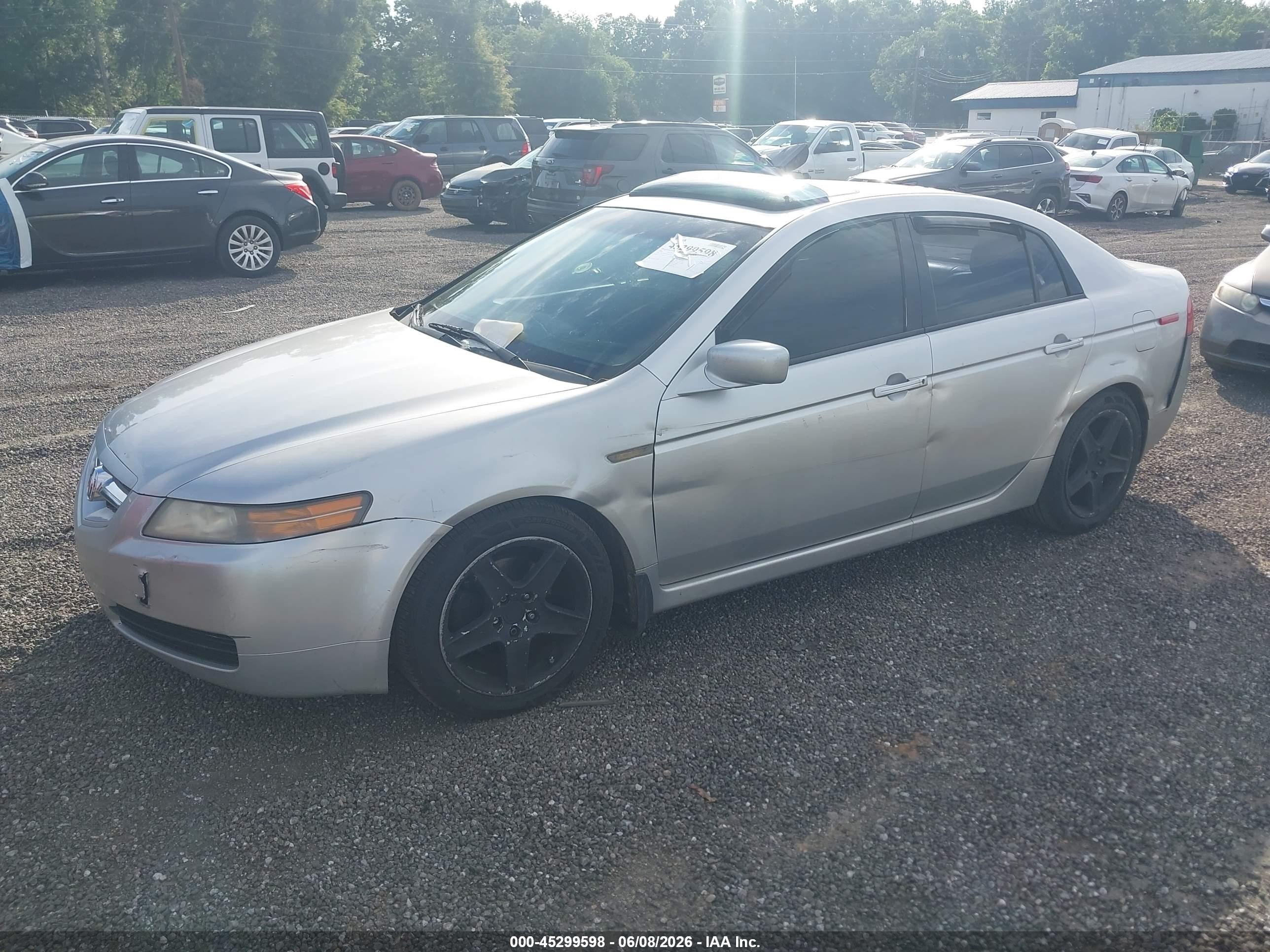 2006 Acura Tl Silver vin: 19UUA66236A005109